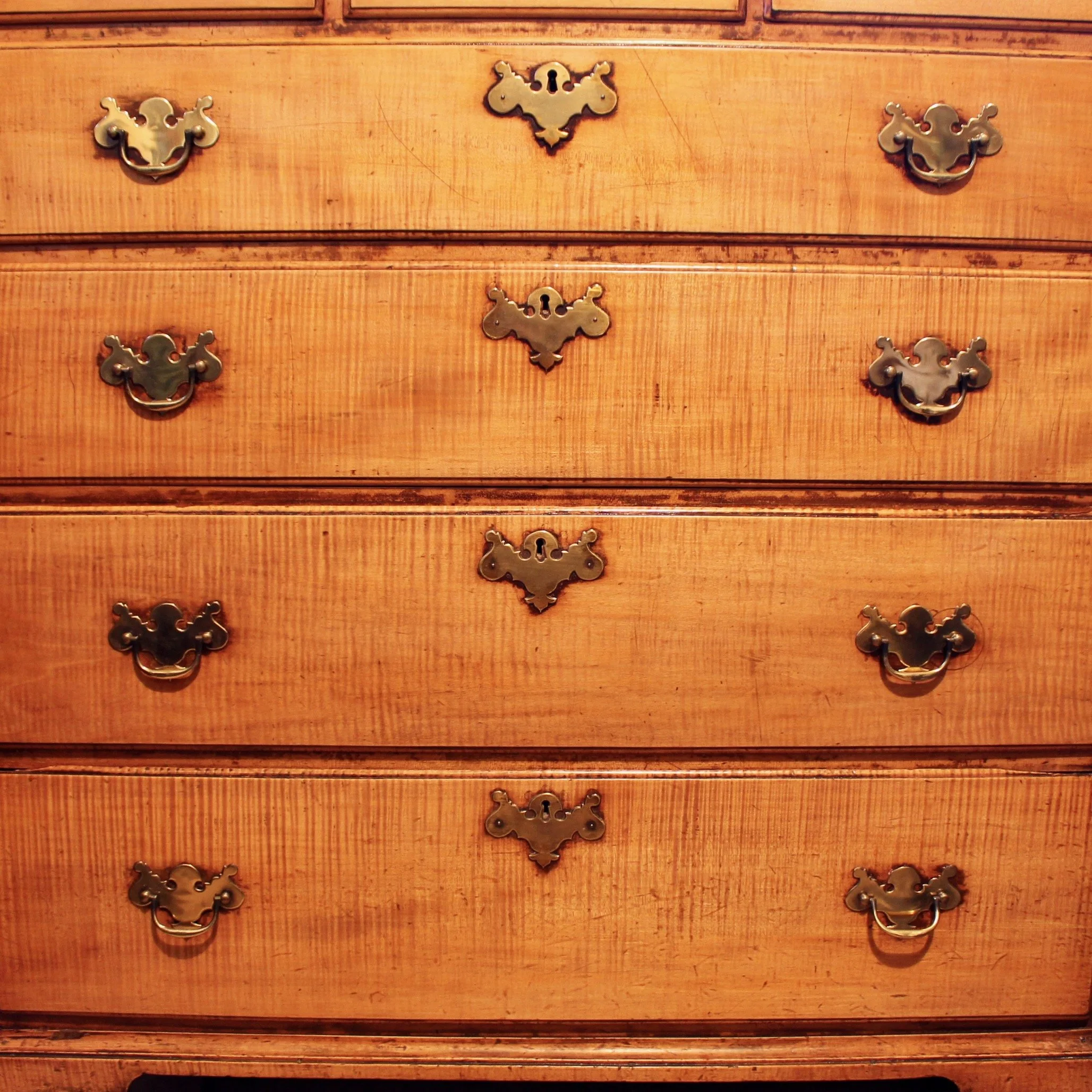 New England Tiger Maple Tall chest of drawers #1 (1).jpeg