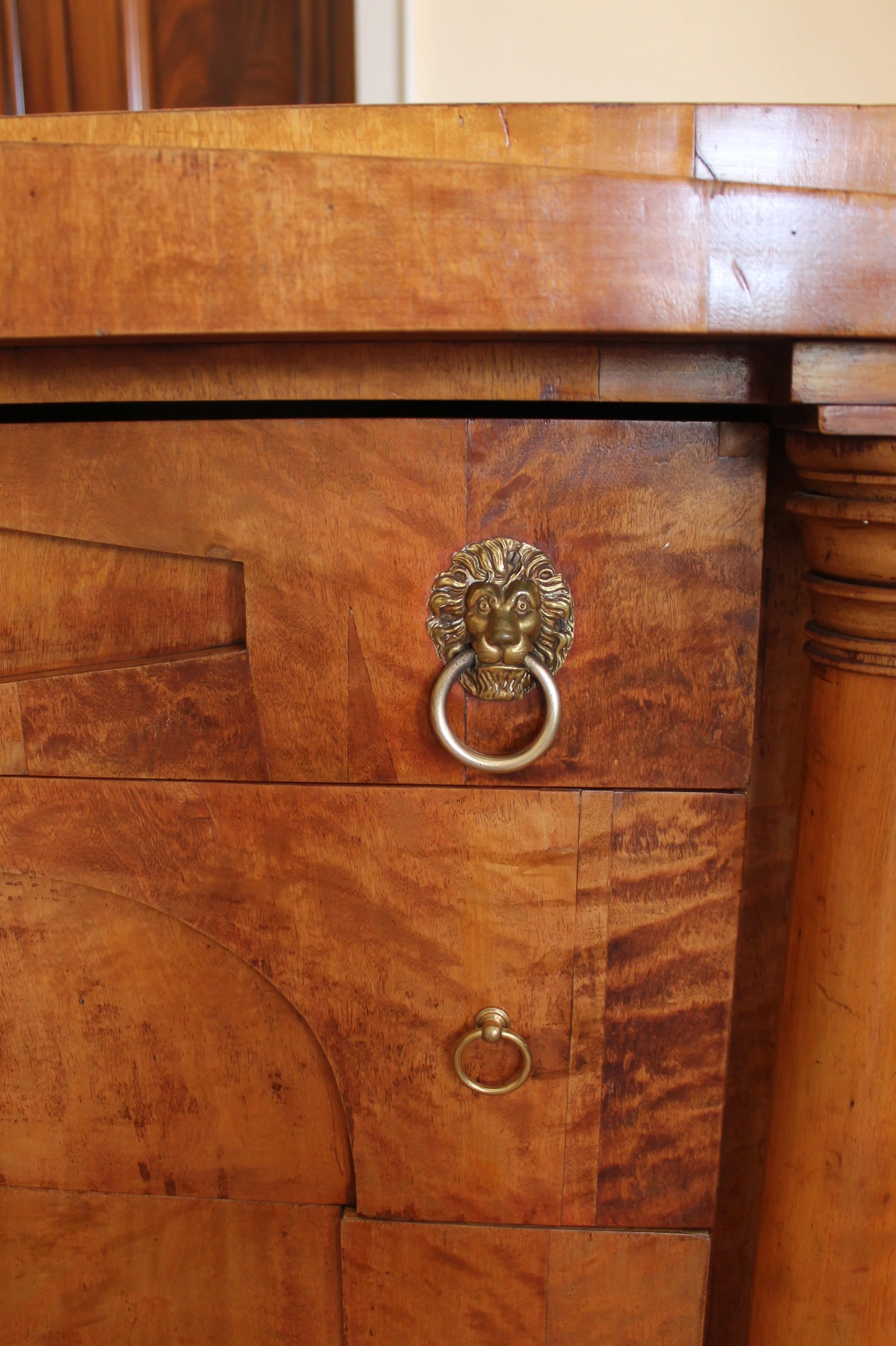Biedermeier Birch Commode / Chest of Drawers