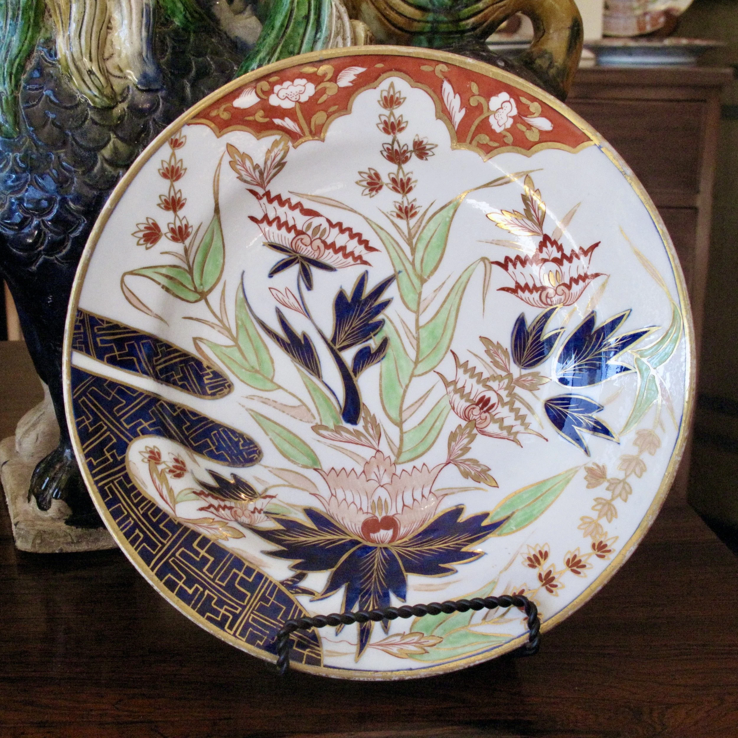 Chamberlain’s Worcester Porcelain Thumb and Finger Pattern Plate