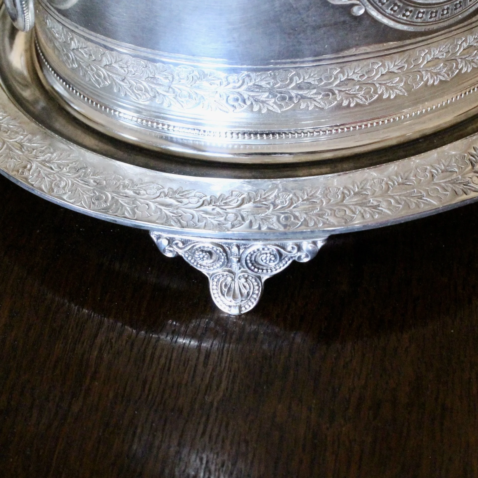 Large Silver Plate Biscuit Box Box, Mappin & Webb