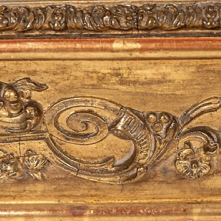 Large-French-Gilt-Rectangular-Mirror-With-Rococo-Decoration-And-Cartouche-Corners-19th-Century (8)