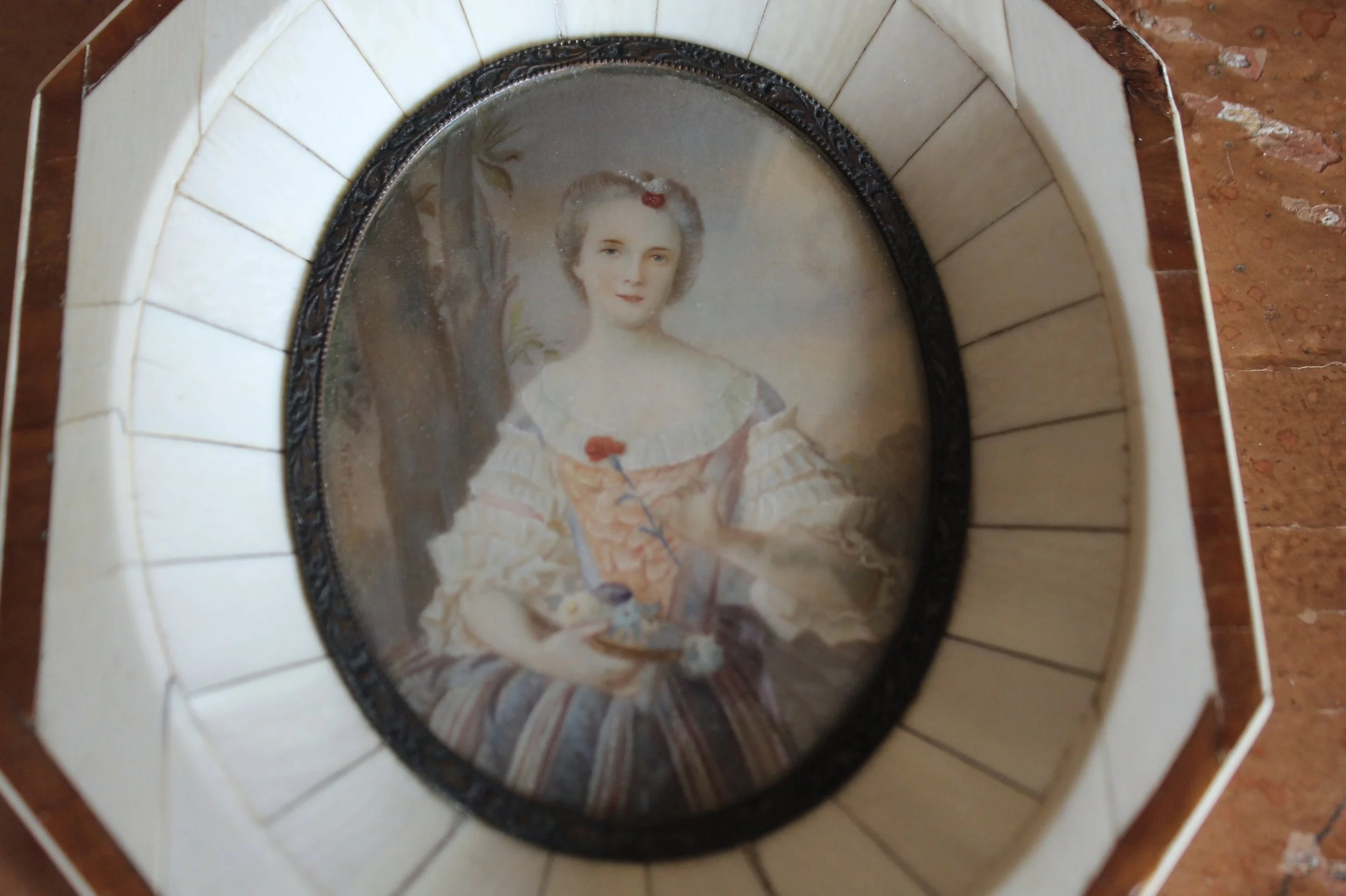 Antique Miniature Portraits In Fine Frames