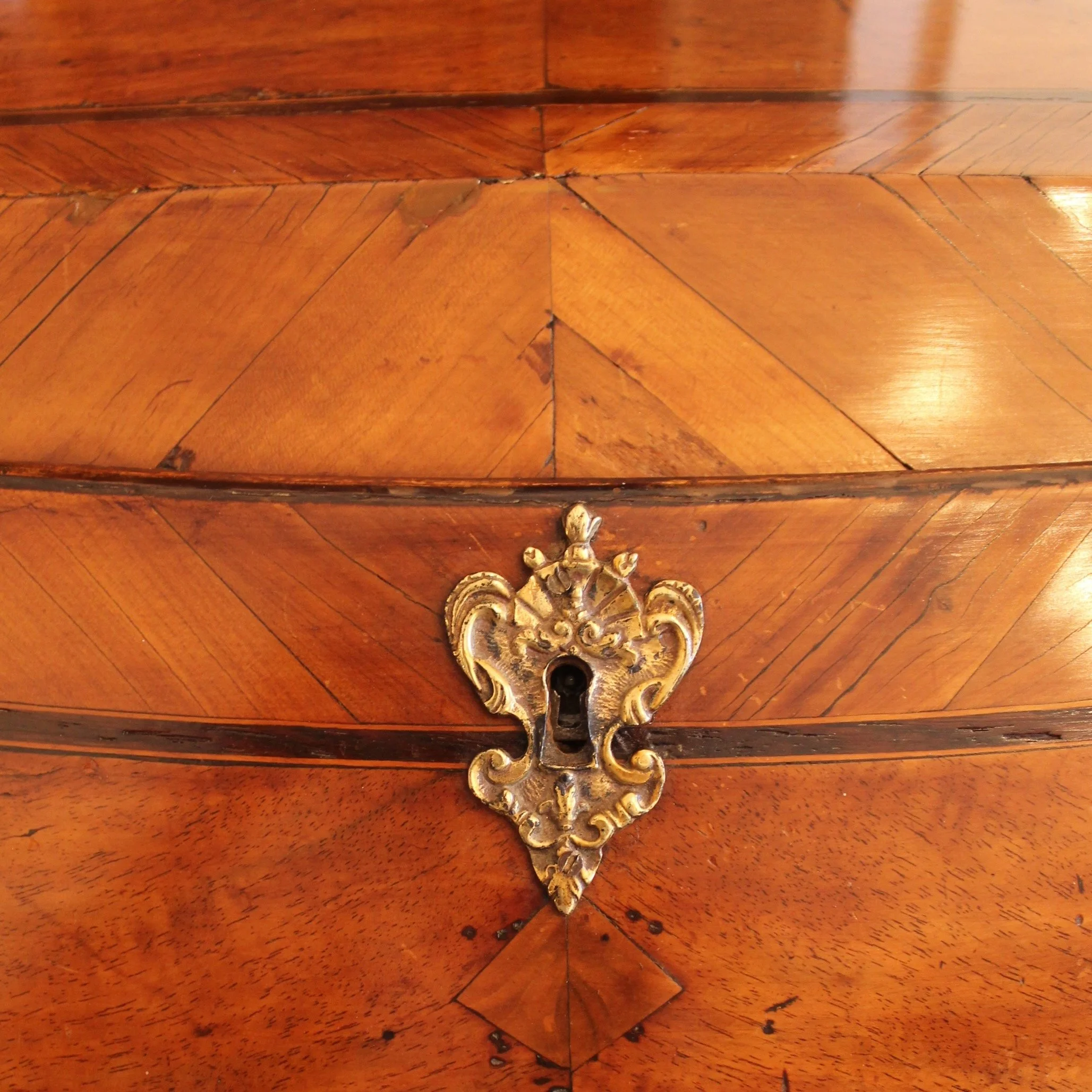 Antique-French-Provincial-Marquetry-Slant-Front-Desk (15)-detail