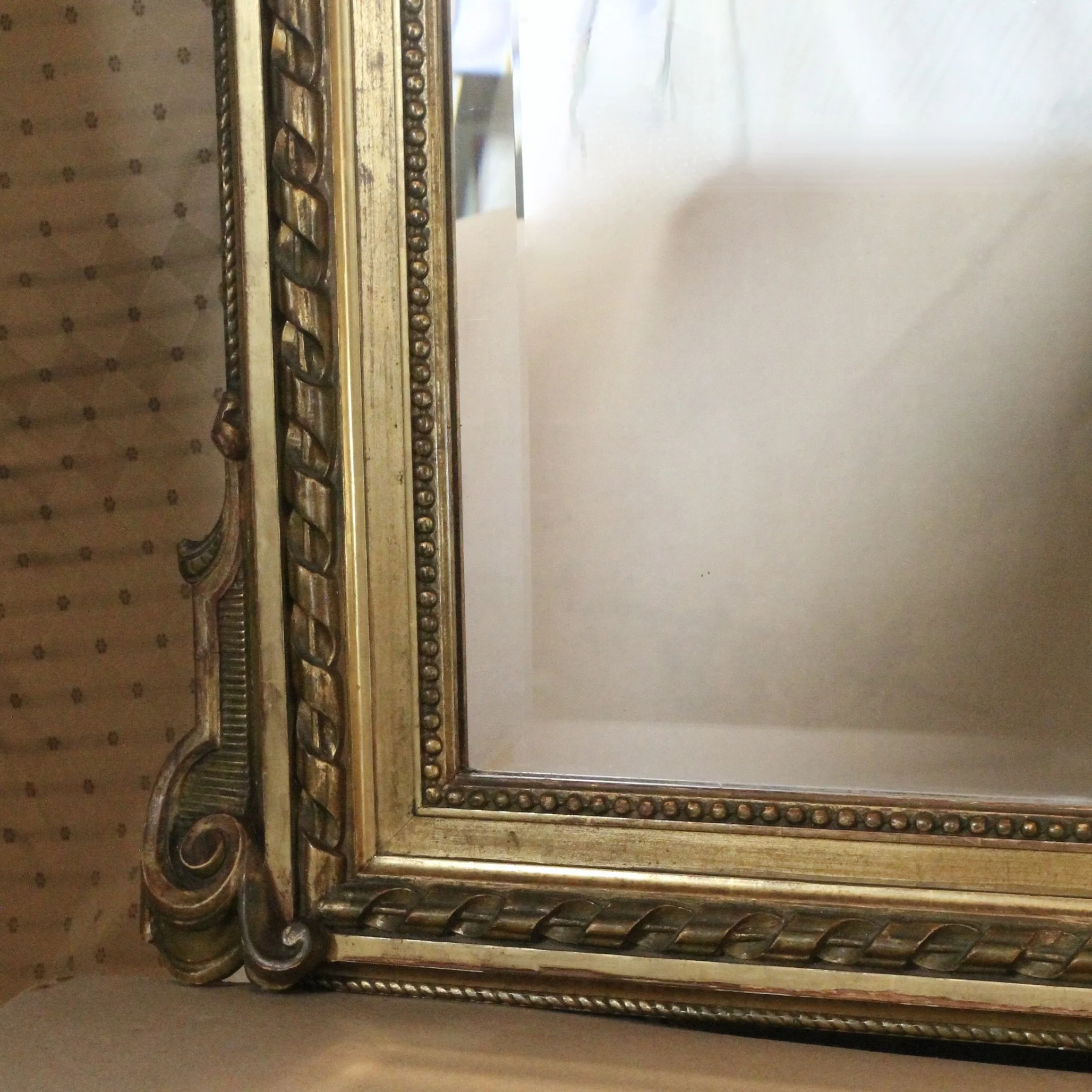 Large Louis XVI Style Giltwood Pier Mirror