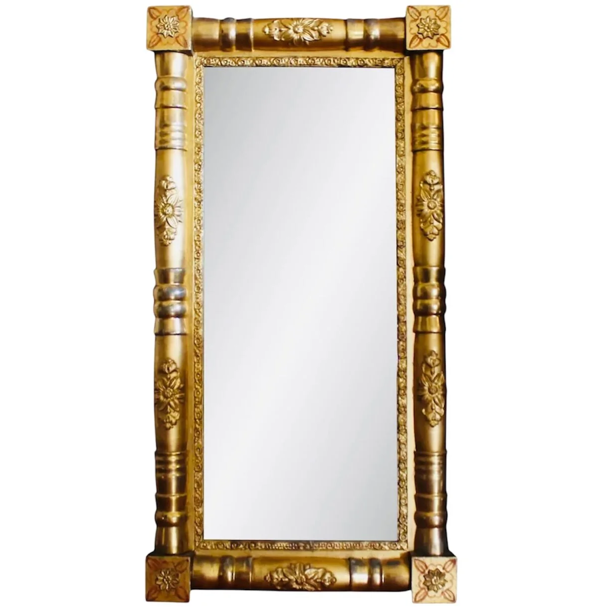 American Sheraton Giltwood Mirror