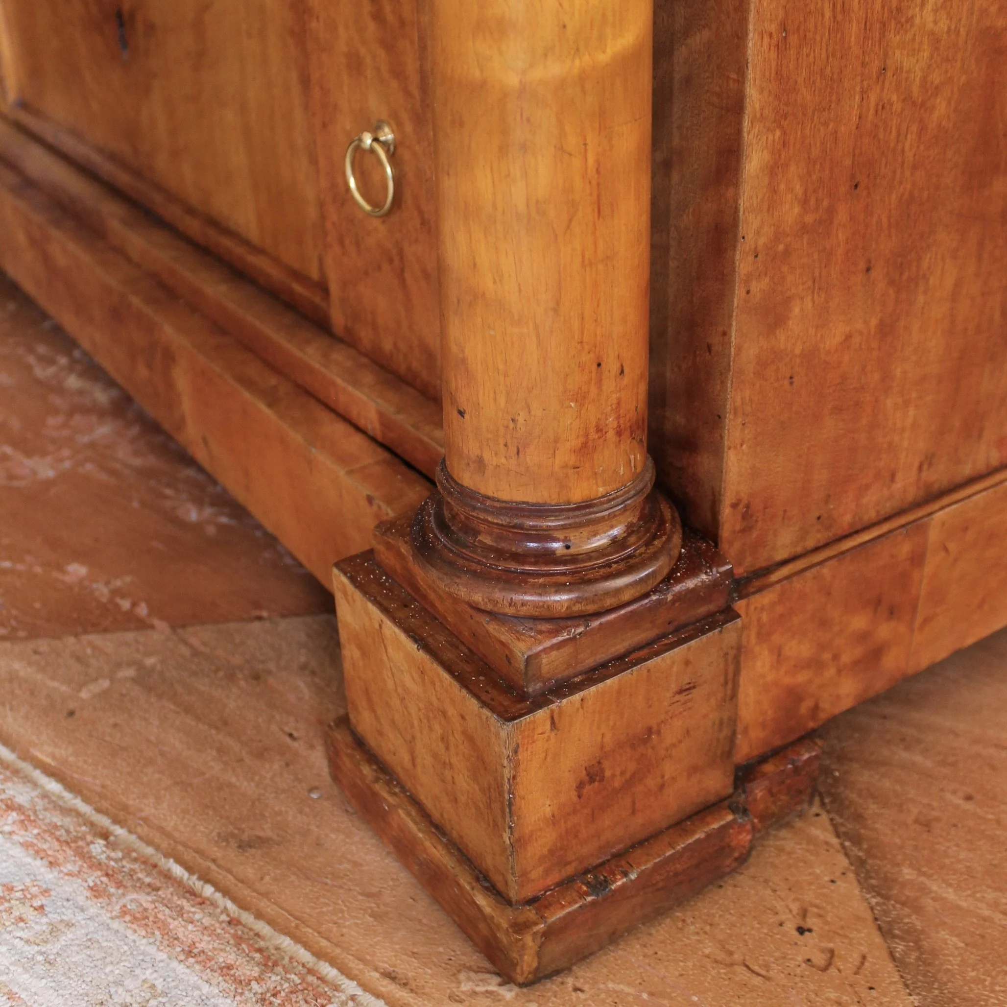 Biedermeier Birch Commode / Chest of Drawers