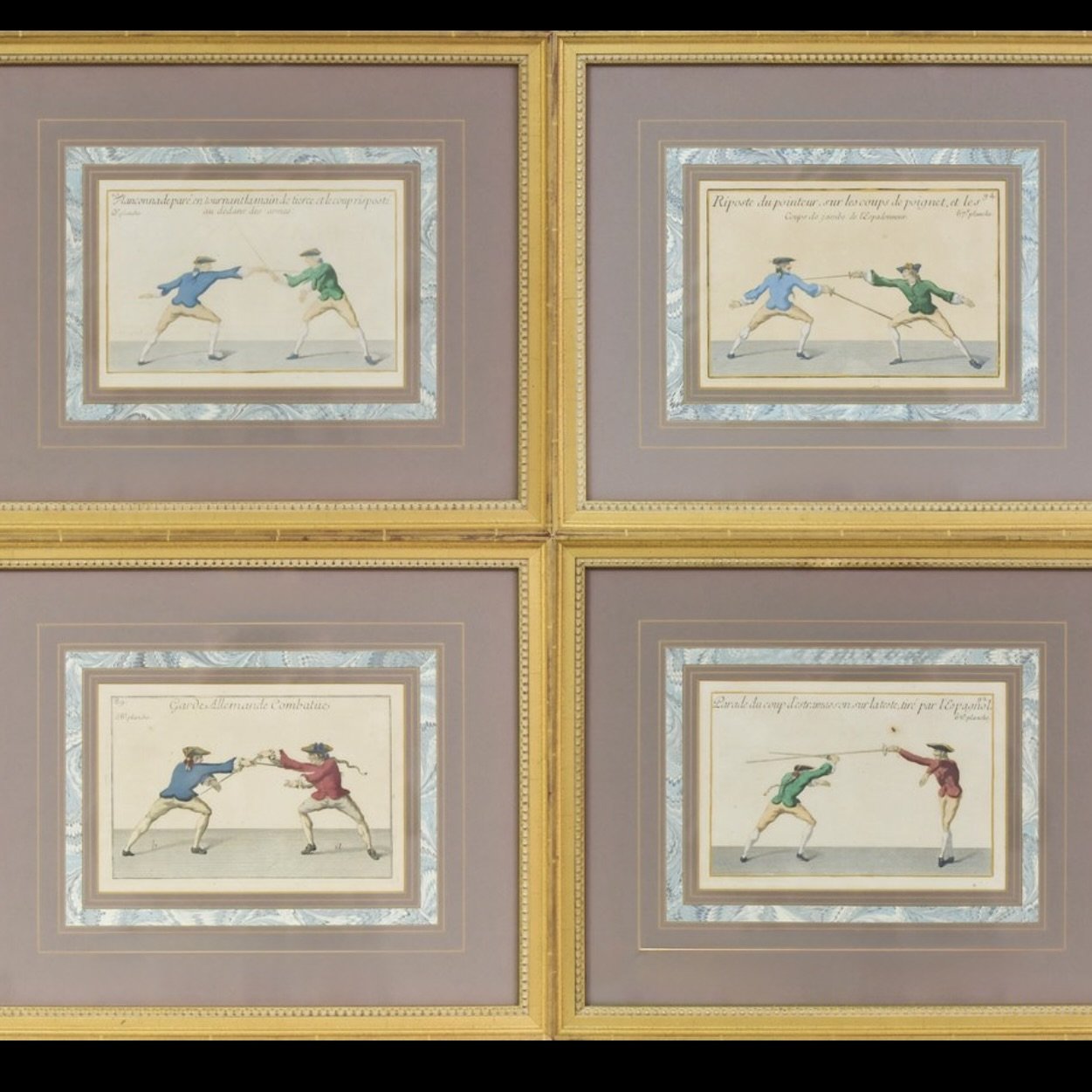 Pierre Jacques François Girard fencing engravings