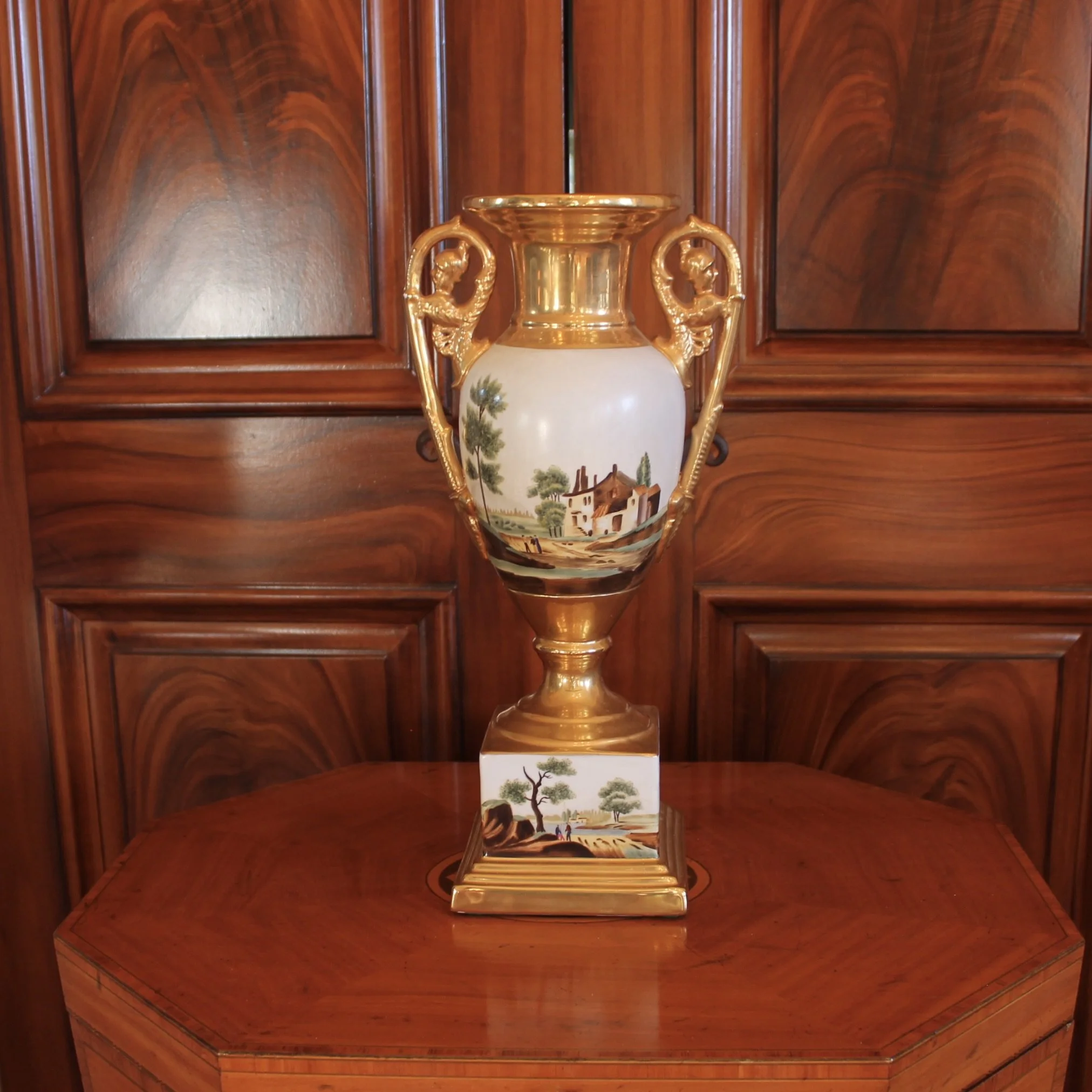 Large antique Paris porcelain Vase