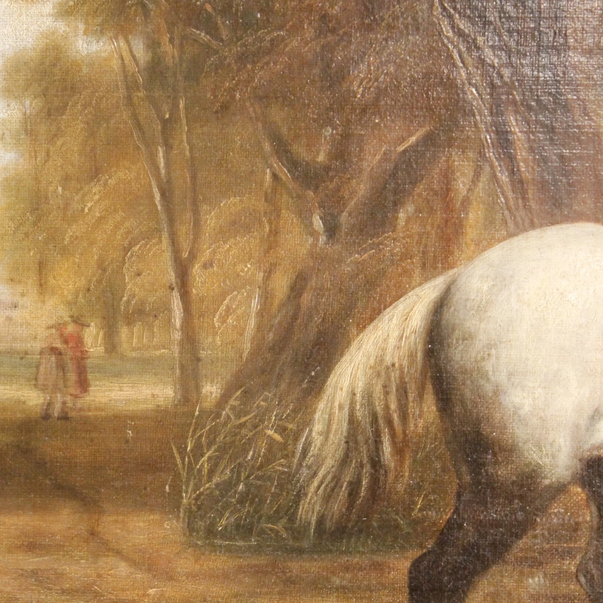 English Landscape Painting with Horses, after Callcott