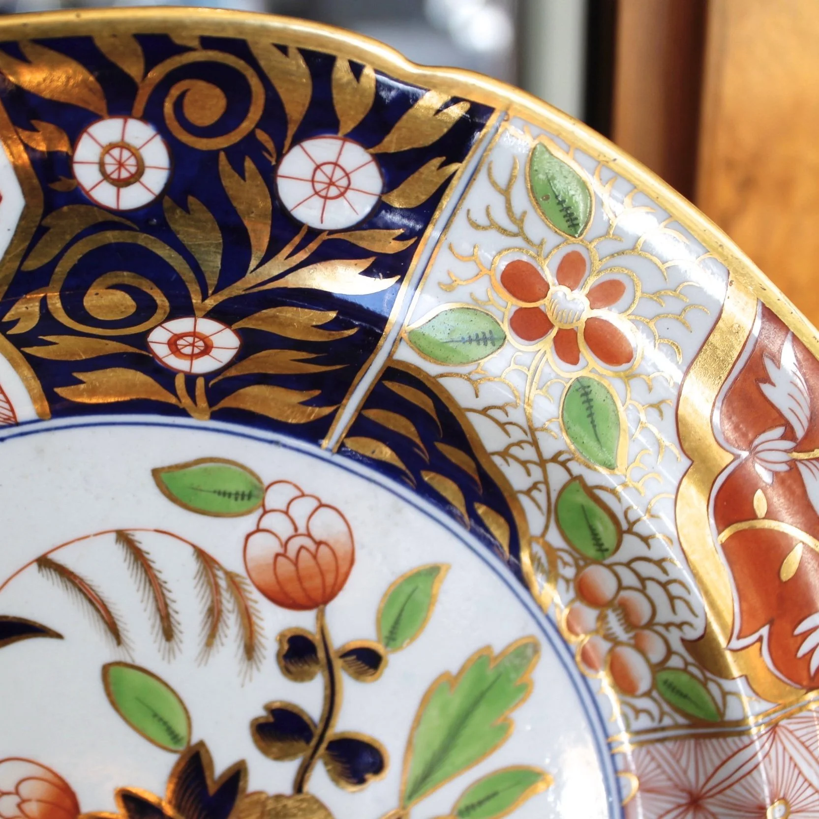 Pair of Early Spode “Rock and Tree” or “Money Tree” Pattern Plates