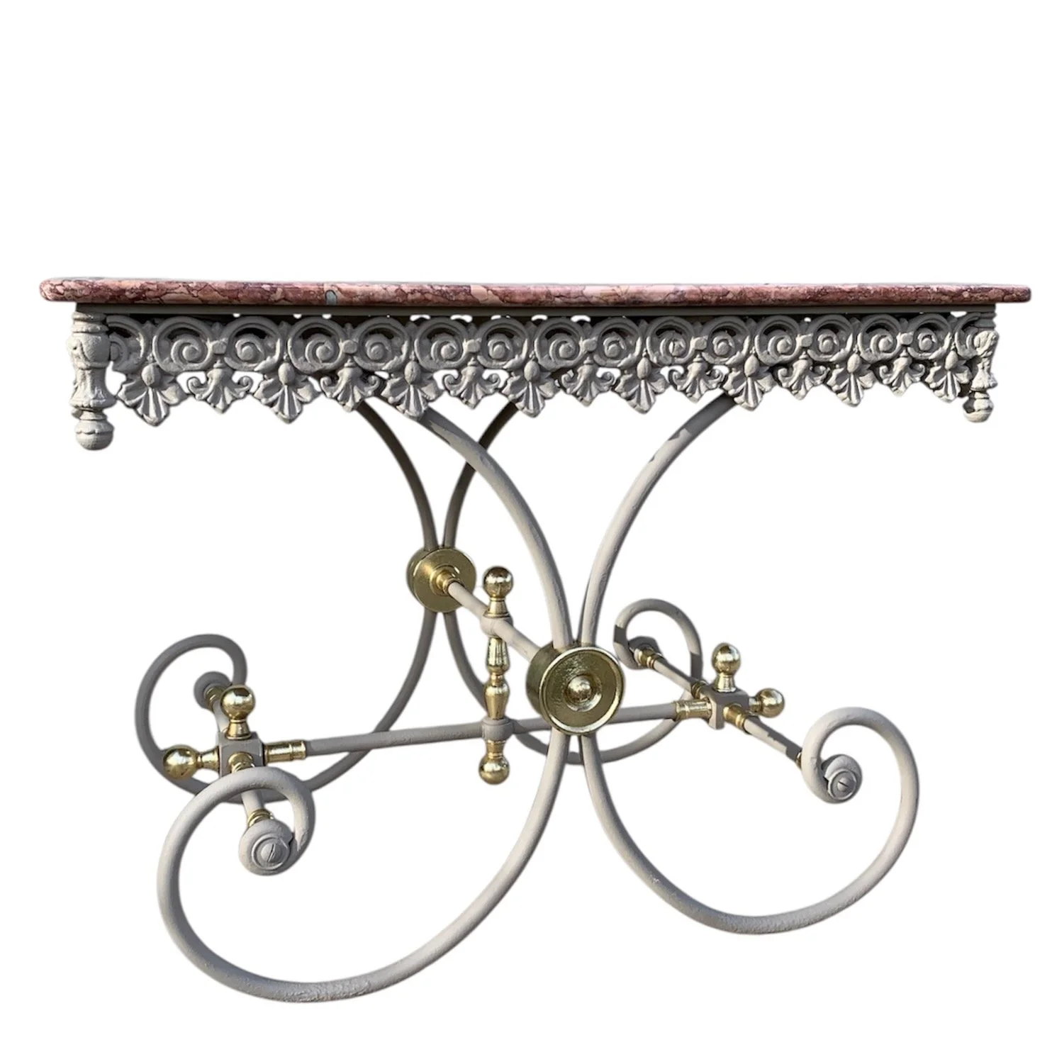 antique-French-Cast-Iron-and-Marble-Topped-Pastry-Table