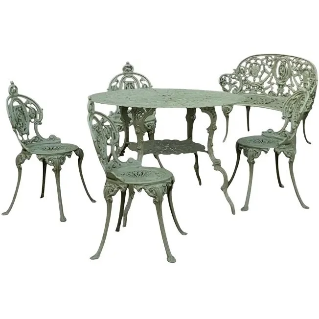 set-of-green-painted-metal-outdoor-garden-furniture-antique-cameo-pattern-six-pieces