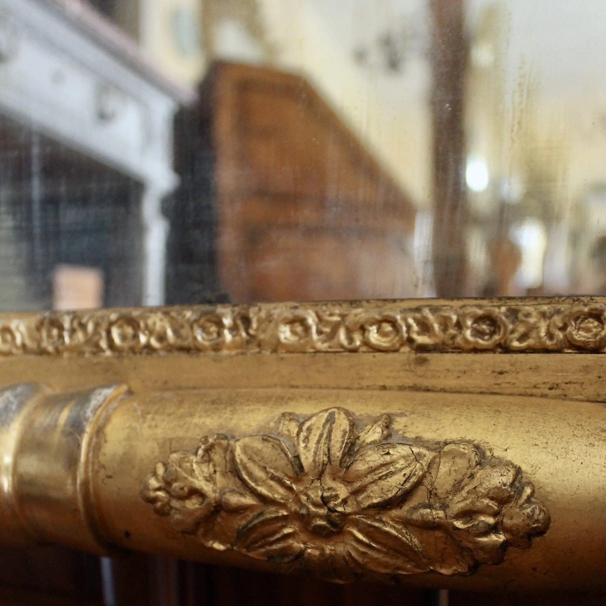 American Sheraton Giltwood Mirror