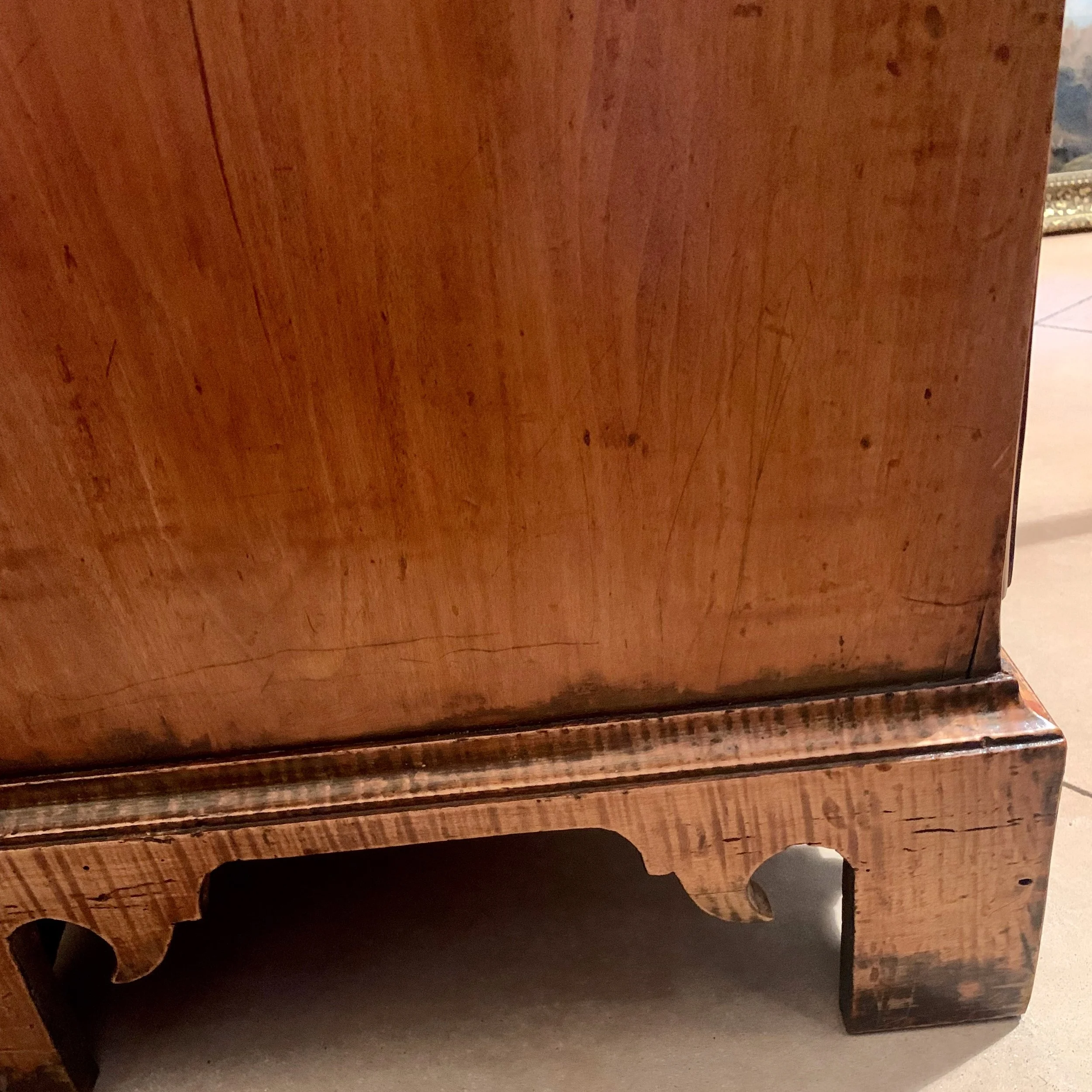 New England Tiger Maple Tall chest of drawers #1 (4).jpeg
