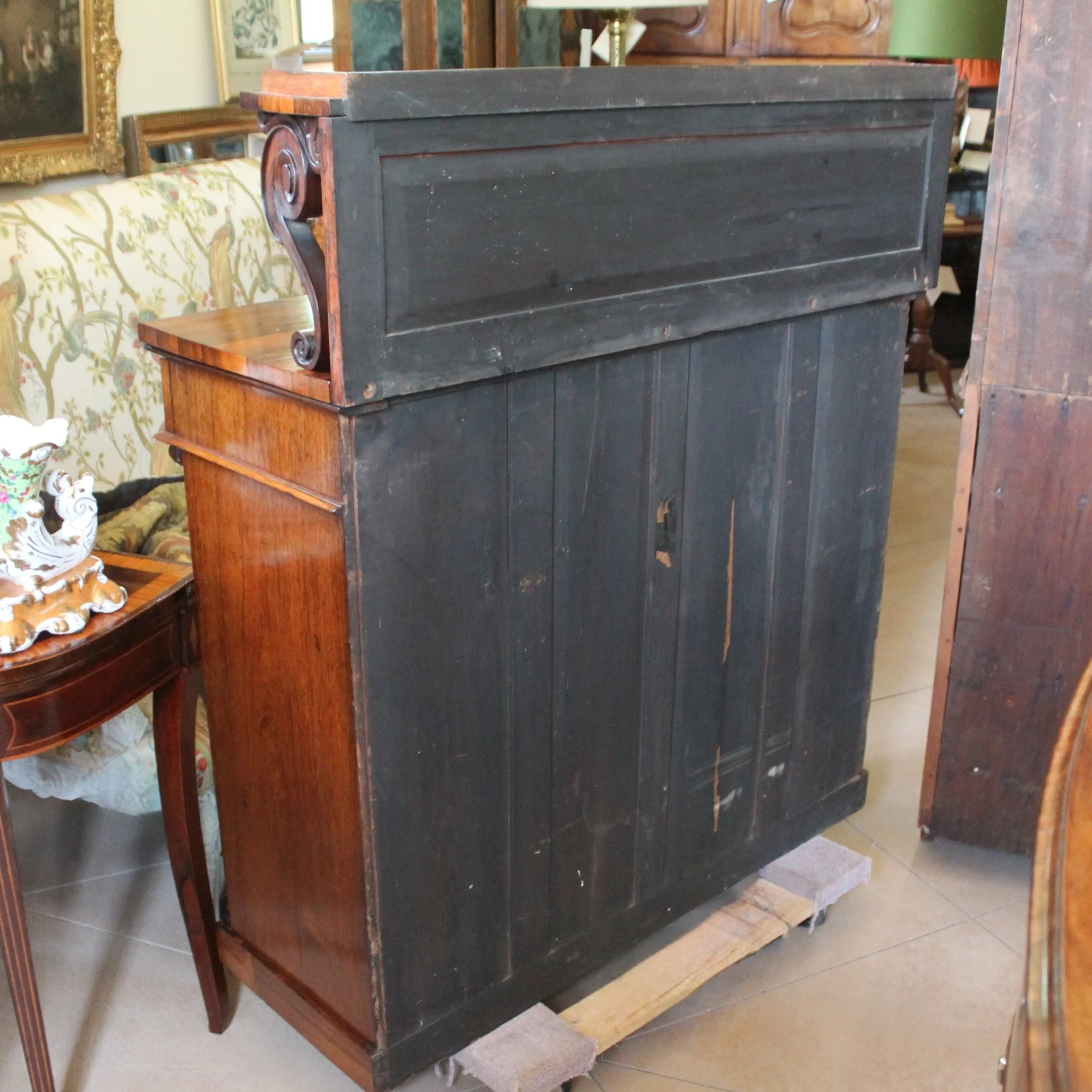 Antique-English-Rosewood-Chiffonier-Cabinet-Regency-George-IV (17)-back