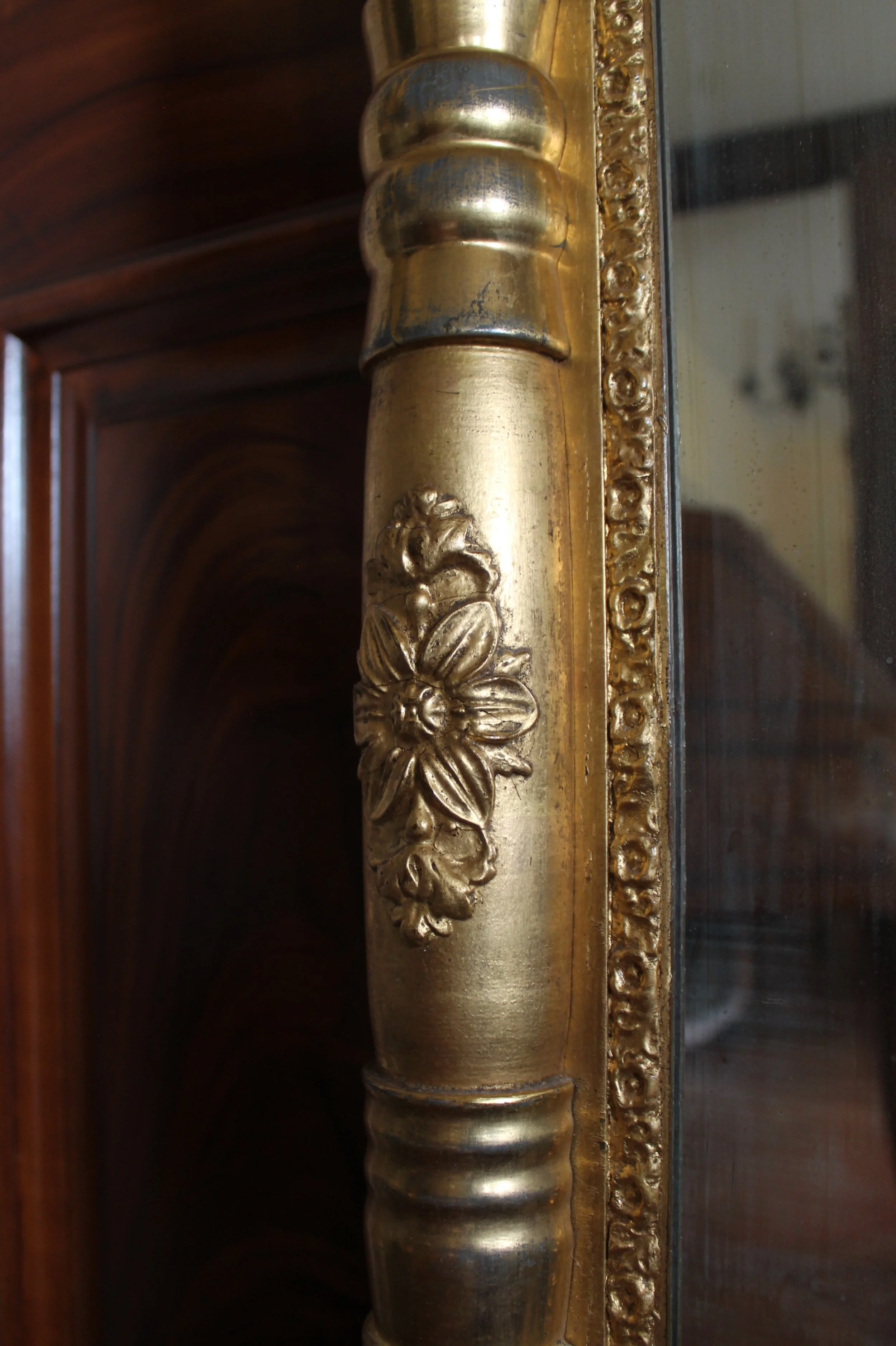 American Sheraton Giltwood Mirror