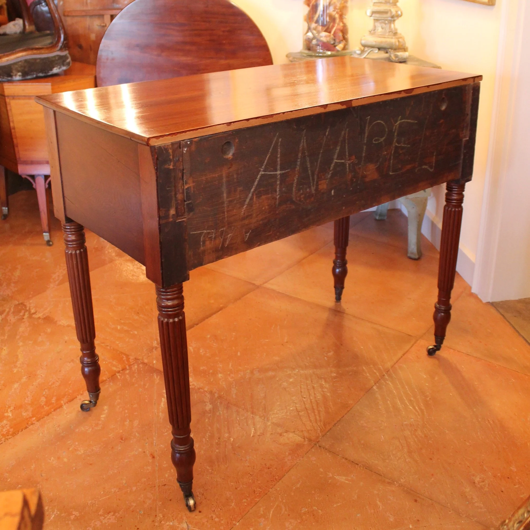 American-New-England-Sheraton-Serving-Table-back