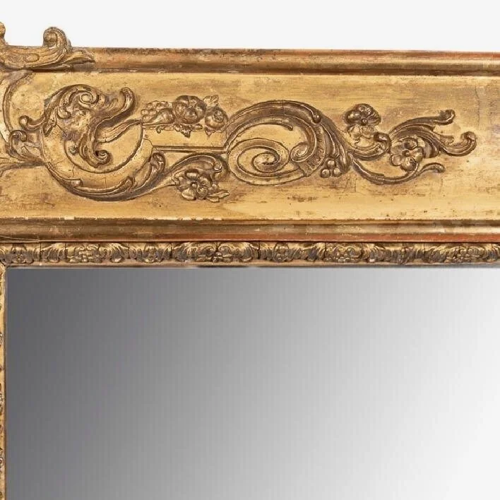 Large-French-Gilt-Rectangular-Mirror-With-Rococo-Decoration-And-Cartouche-Corners-19th-Century (3)