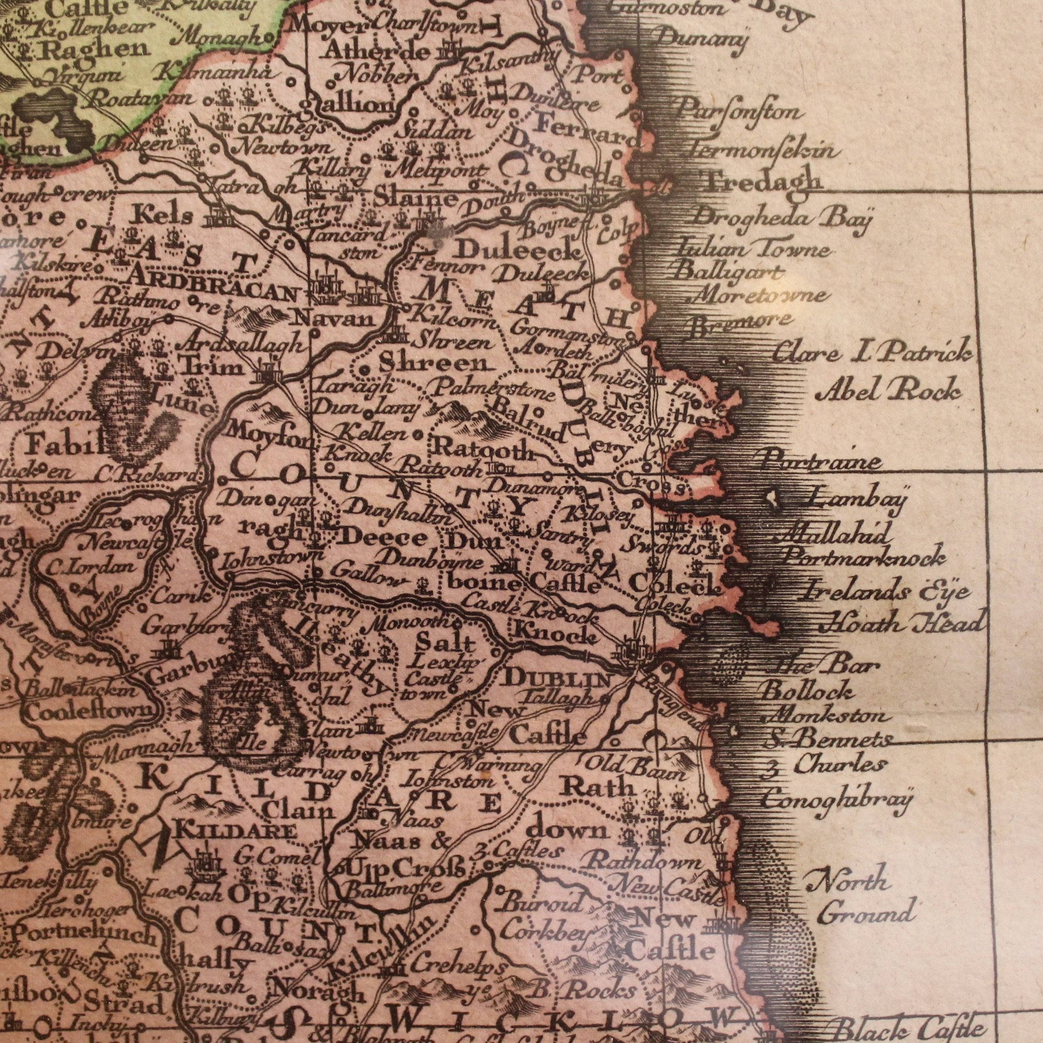 Map of Ireland, Hibernia, Georg Seutter