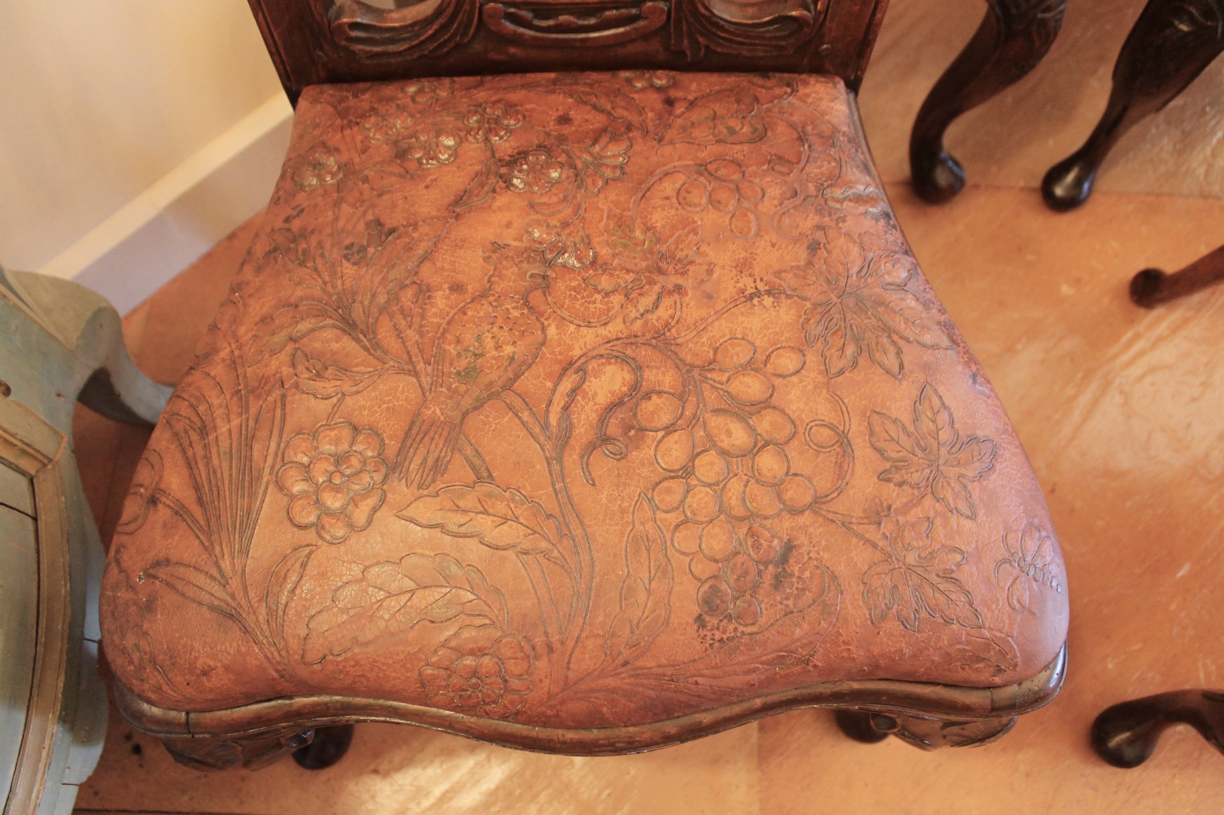 Portuguese or Spanish Rococo Dining Chairs- set of six