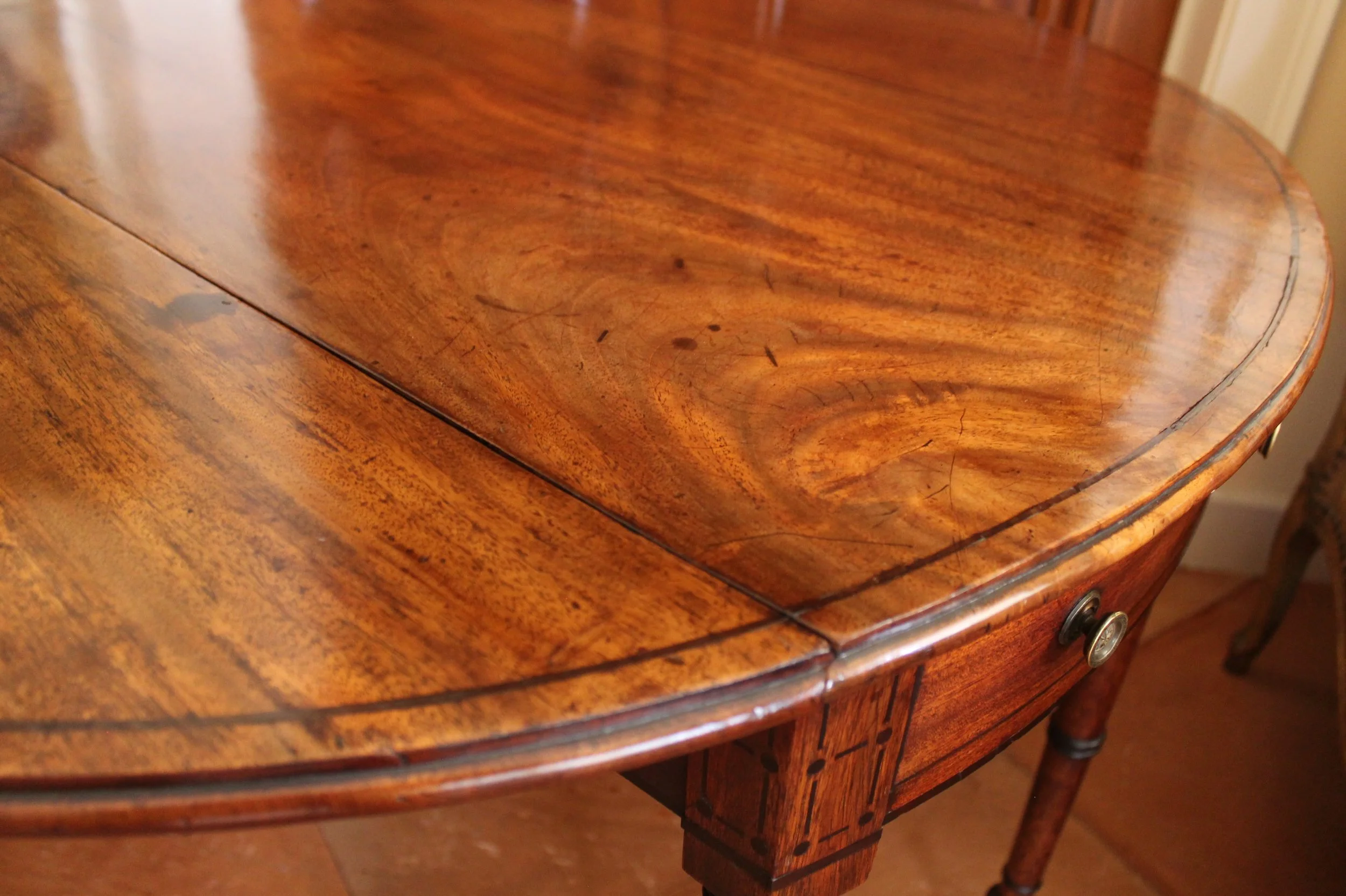 Regency Mahogany Ebonized Pembroke Table