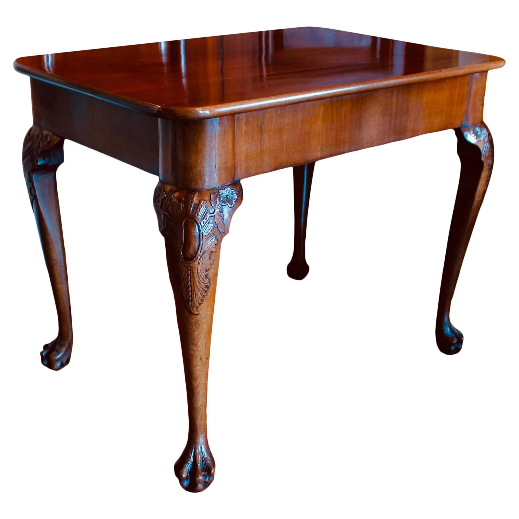 Georgian-Carved-Center-Table-Console-Table-With-Hairy-Paw-Feet