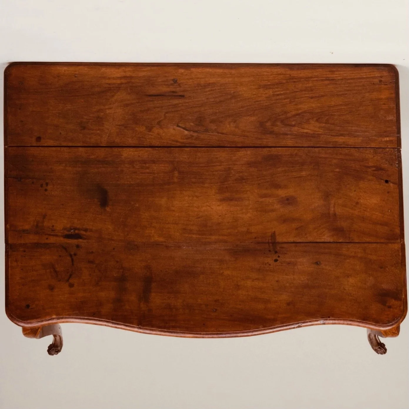 French-Provincial-Louis-XV-Period-Carved-Walnut-Writing-Table-Side-Table-top