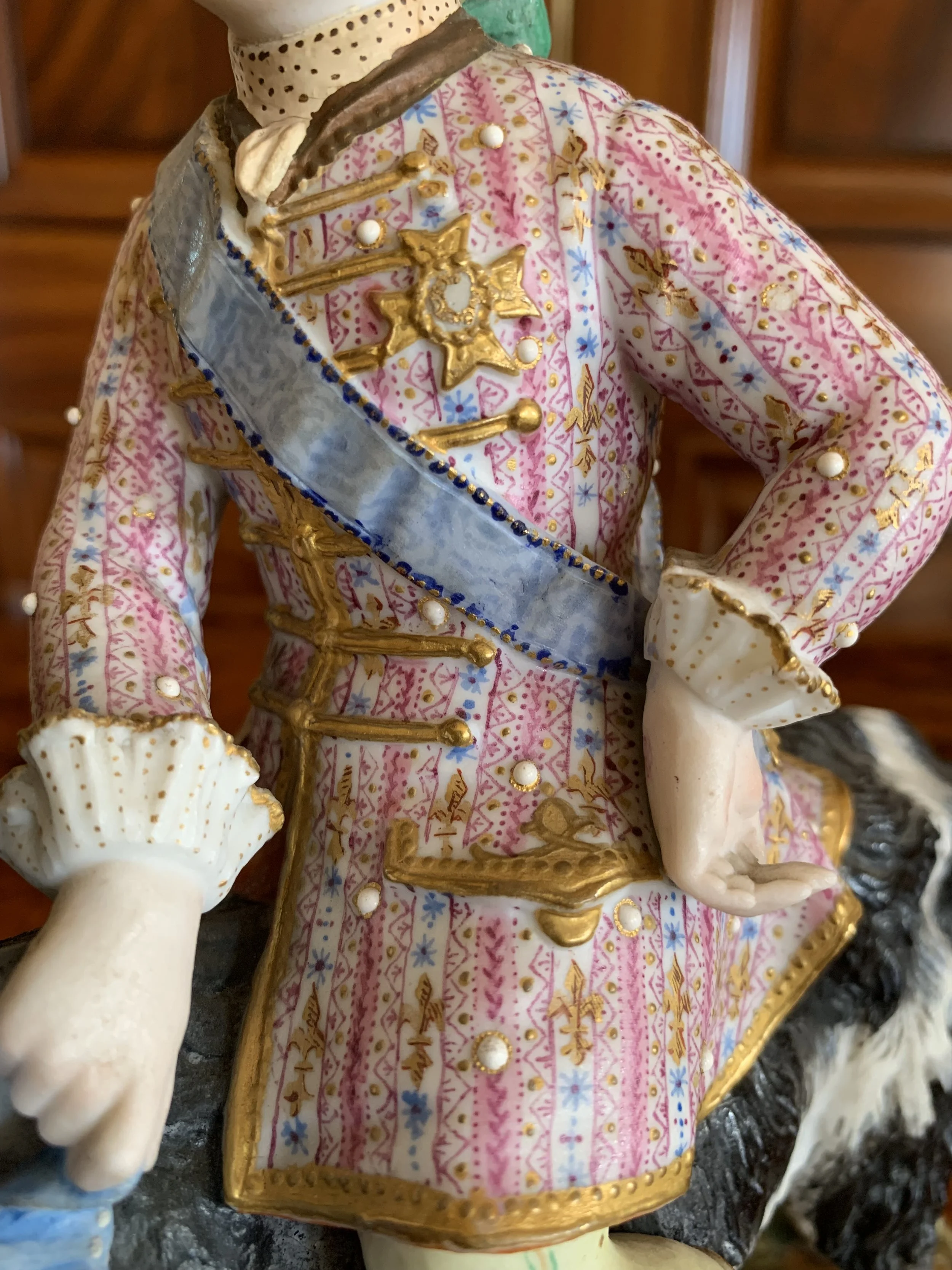 Goat and Rider Bisque Porcelain by Vion et Baury,  19th c.