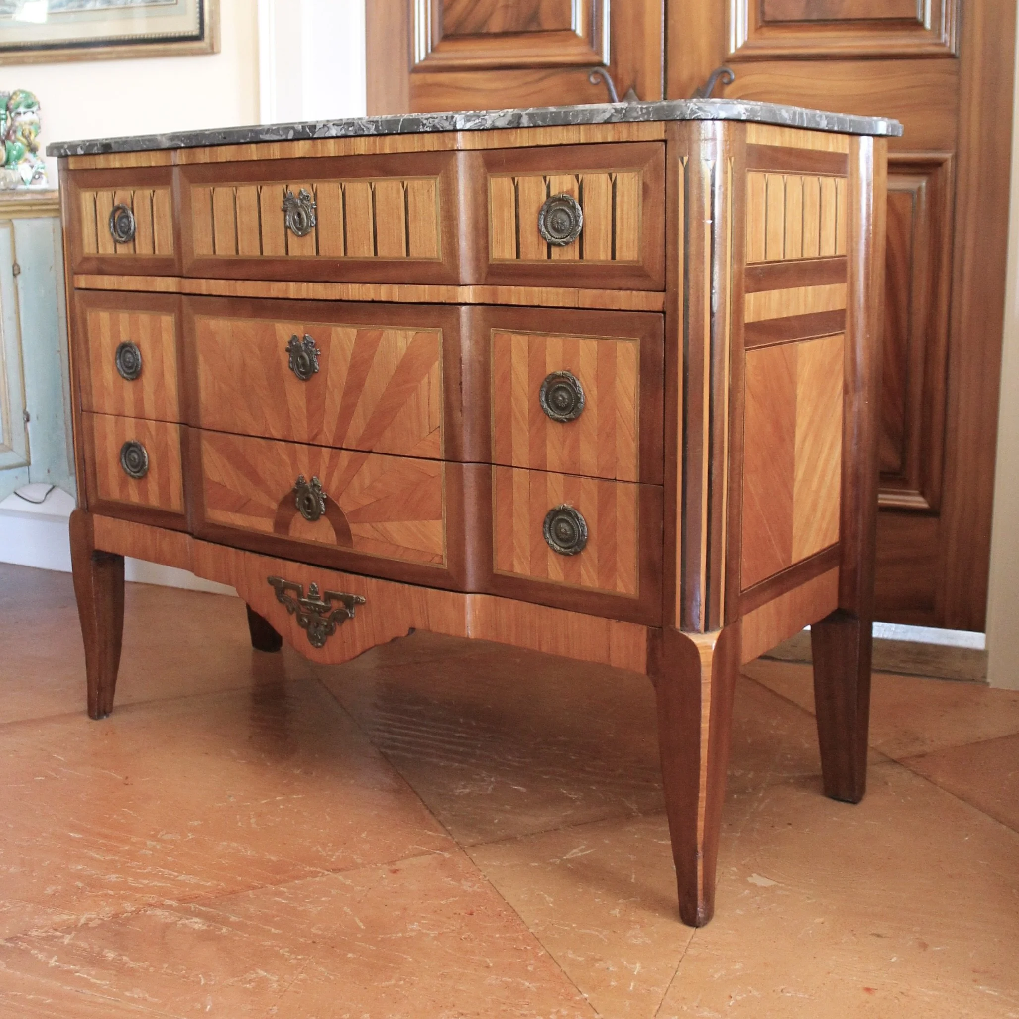 french-transitional-marquetry-commode-with-dark-grey-breche-sainte-anne-marble-top
