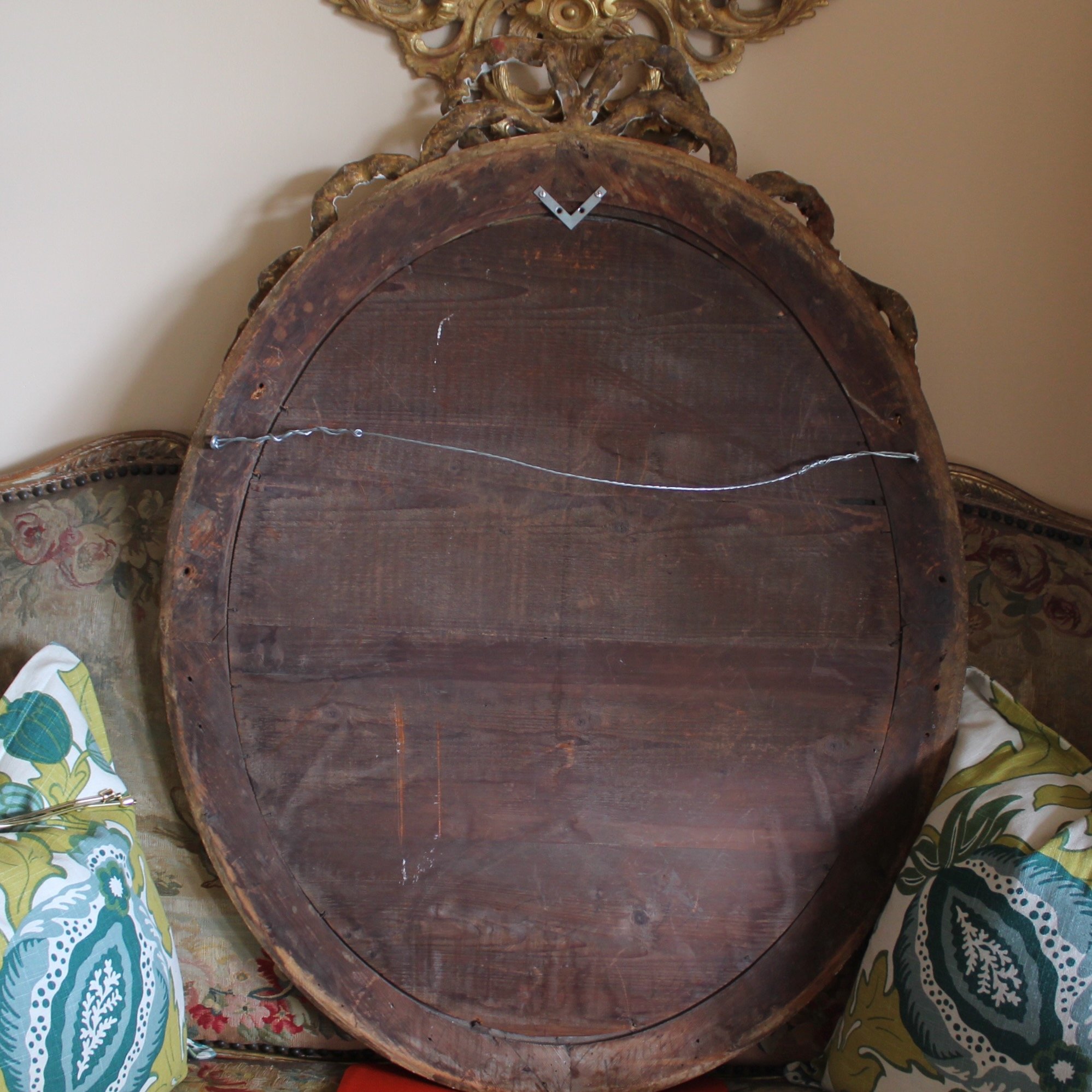 Large-Oval-French-Giltwood-Mirror (11)-back