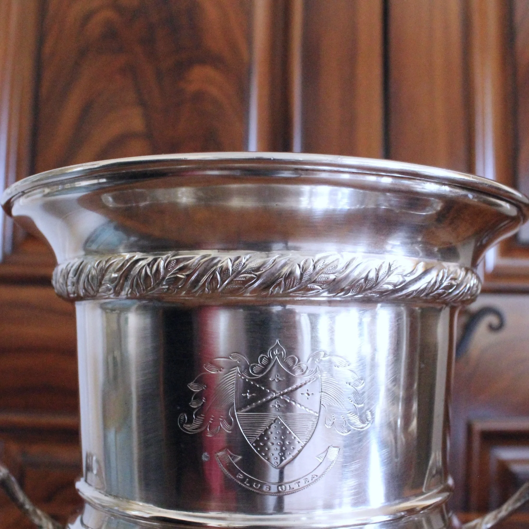 English Silver Plate Campagna Urns,  Champagne / Wine Coolers