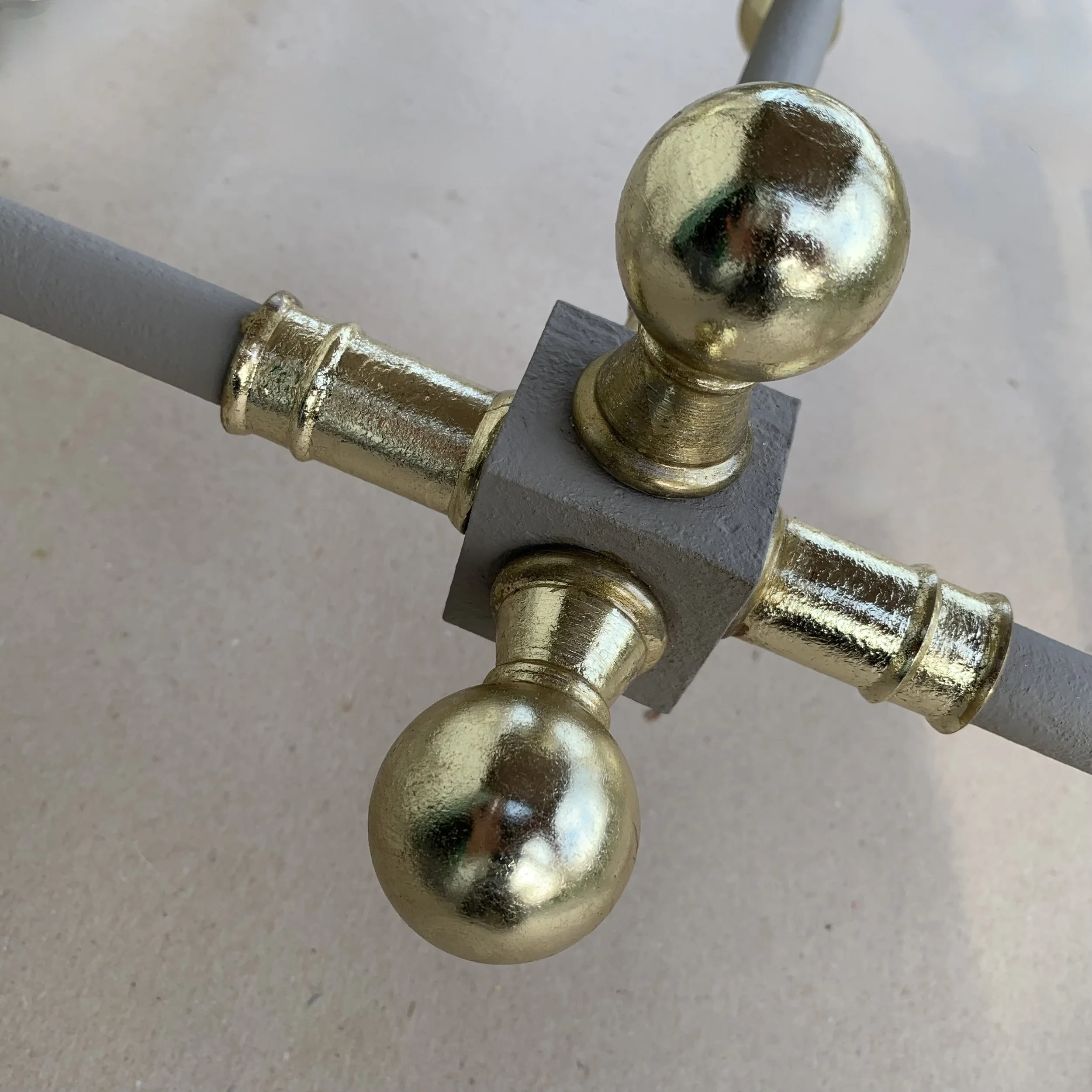 Antique French Marble Topped Pastry Table