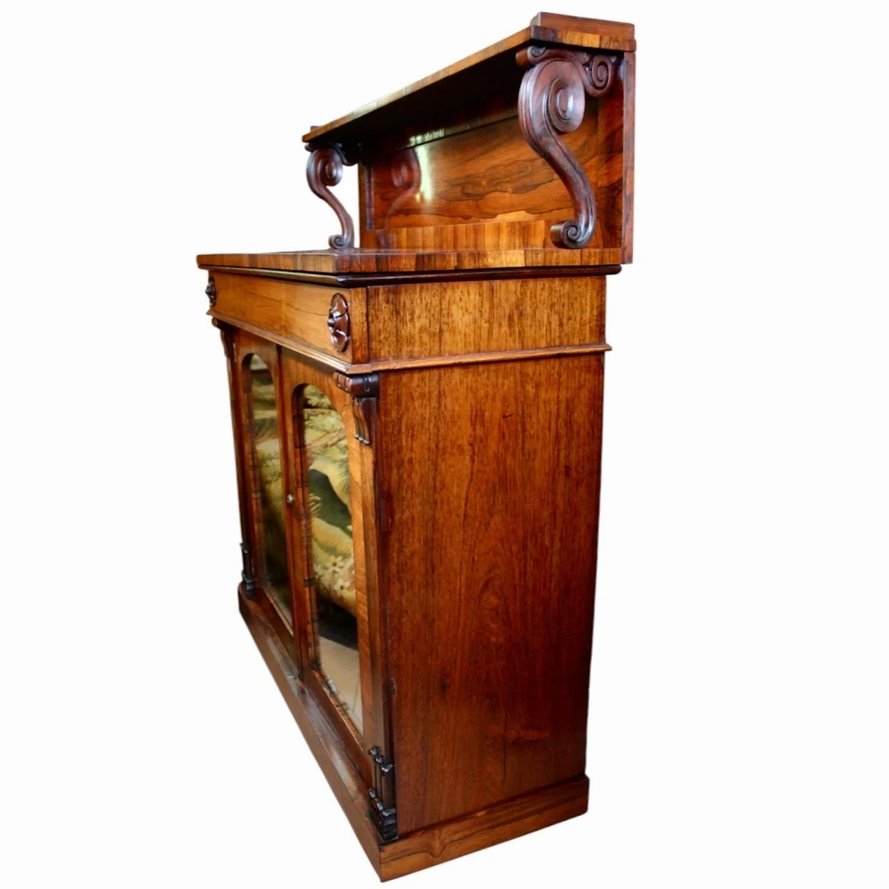 Antique-English-Rosewood-Chiffonier-Cabinet-Regency-George-IV (2)-side