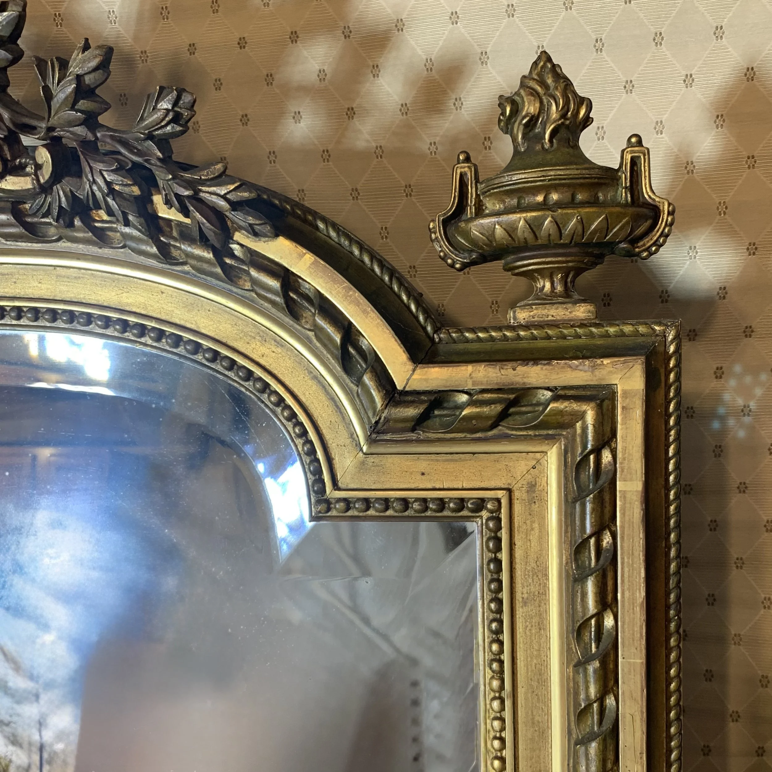 Large Louis XVI Style Giltwood Pier Mirror