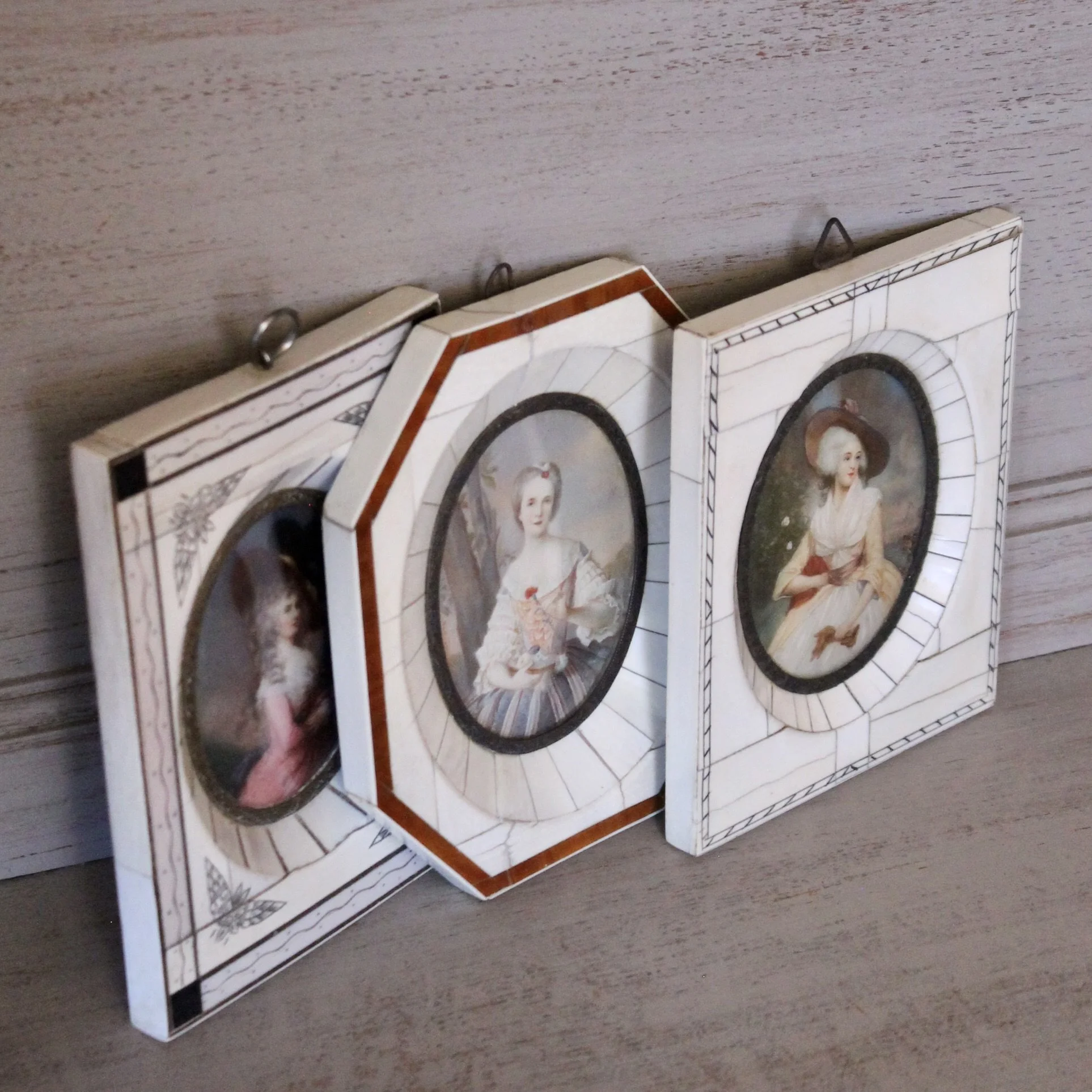 Antique Miniature Portraits In Fine Frames