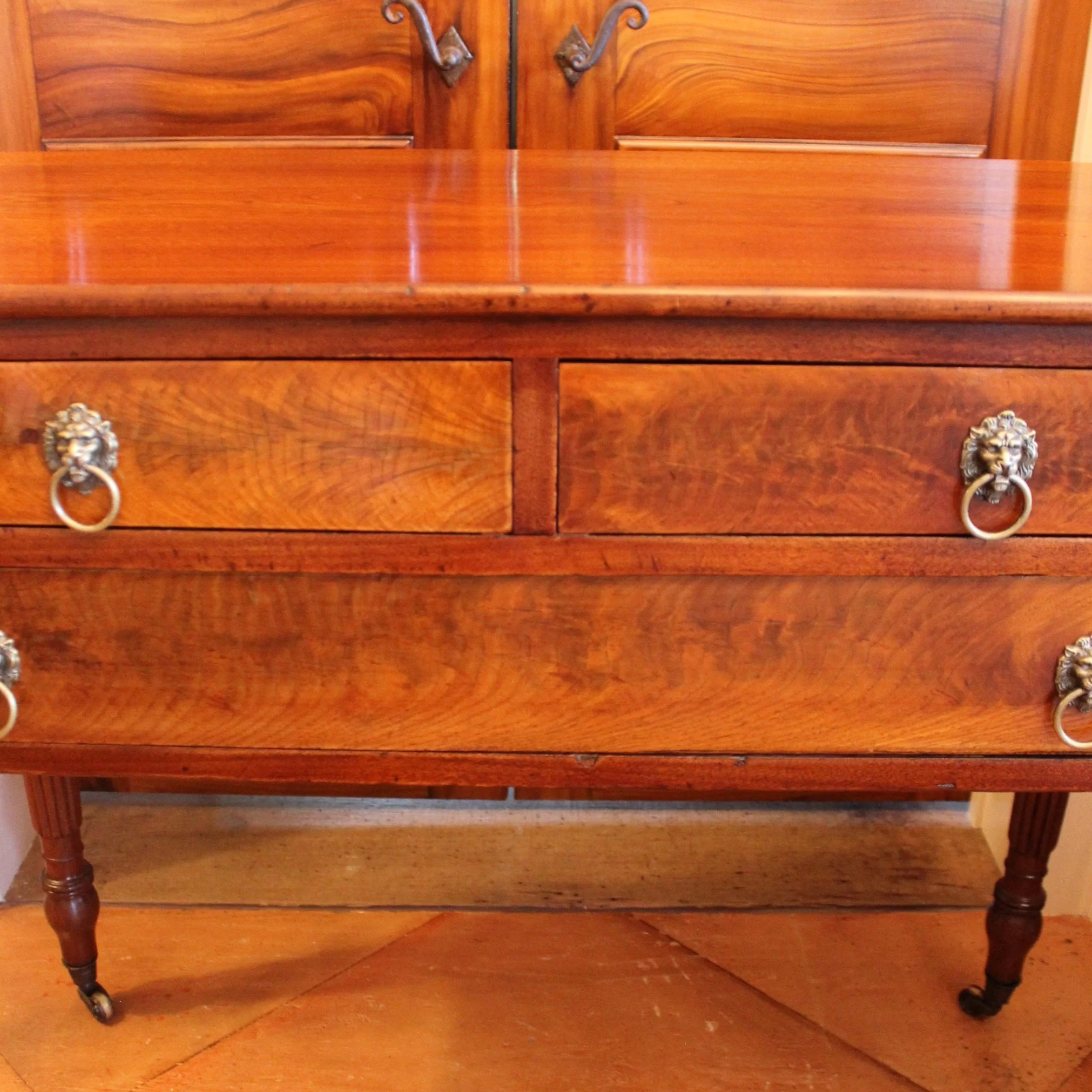 American-New-England-Sheraton-Serving-Table-front