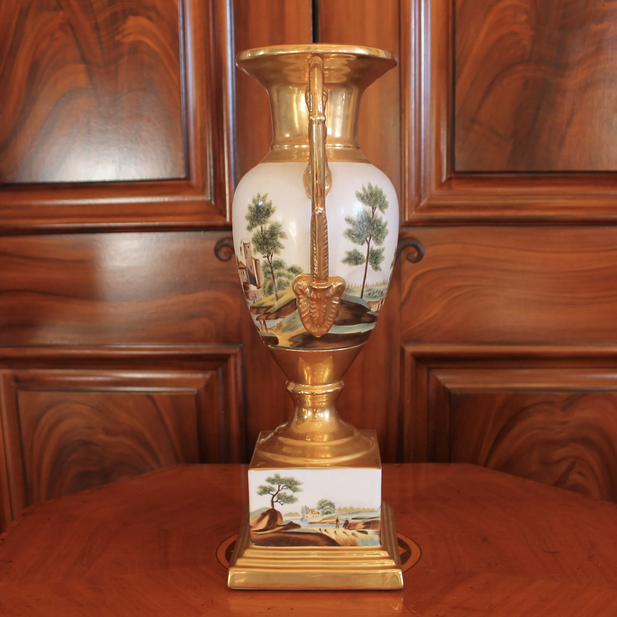 Large antique Paris porcelain Vase