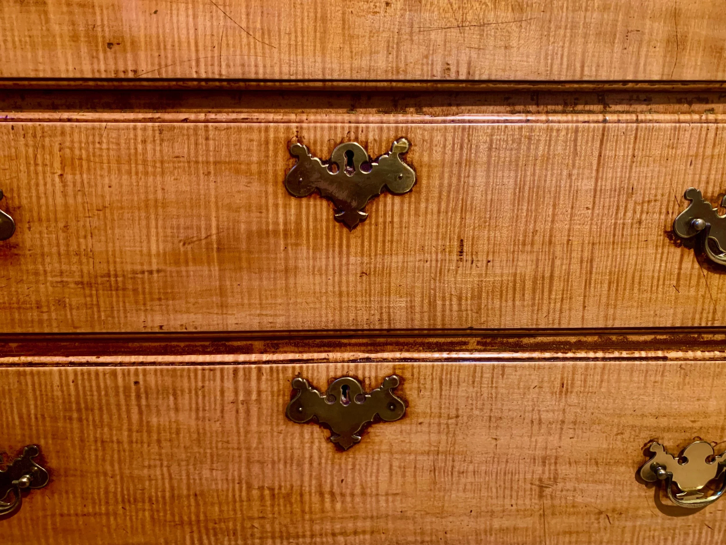 New England Tiger Maple Tall chest of drawers #1 (5).jpeg