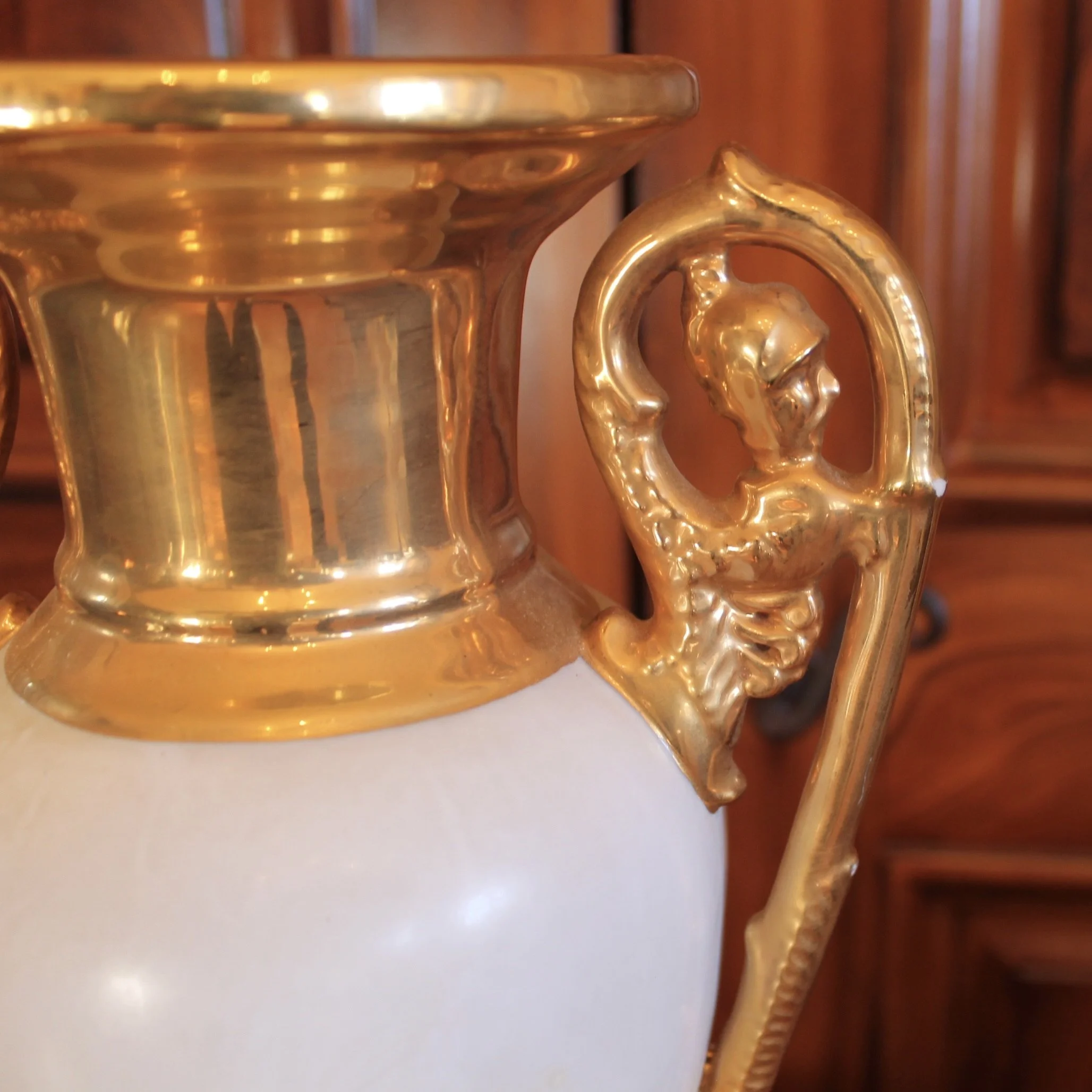 Large antique Paris porcelain Vase