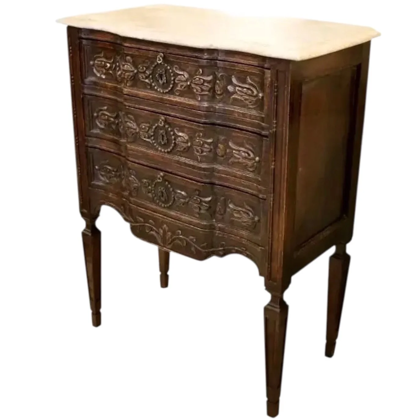 provincial-carved-louis-xvi-style-small-commode-bedside-table