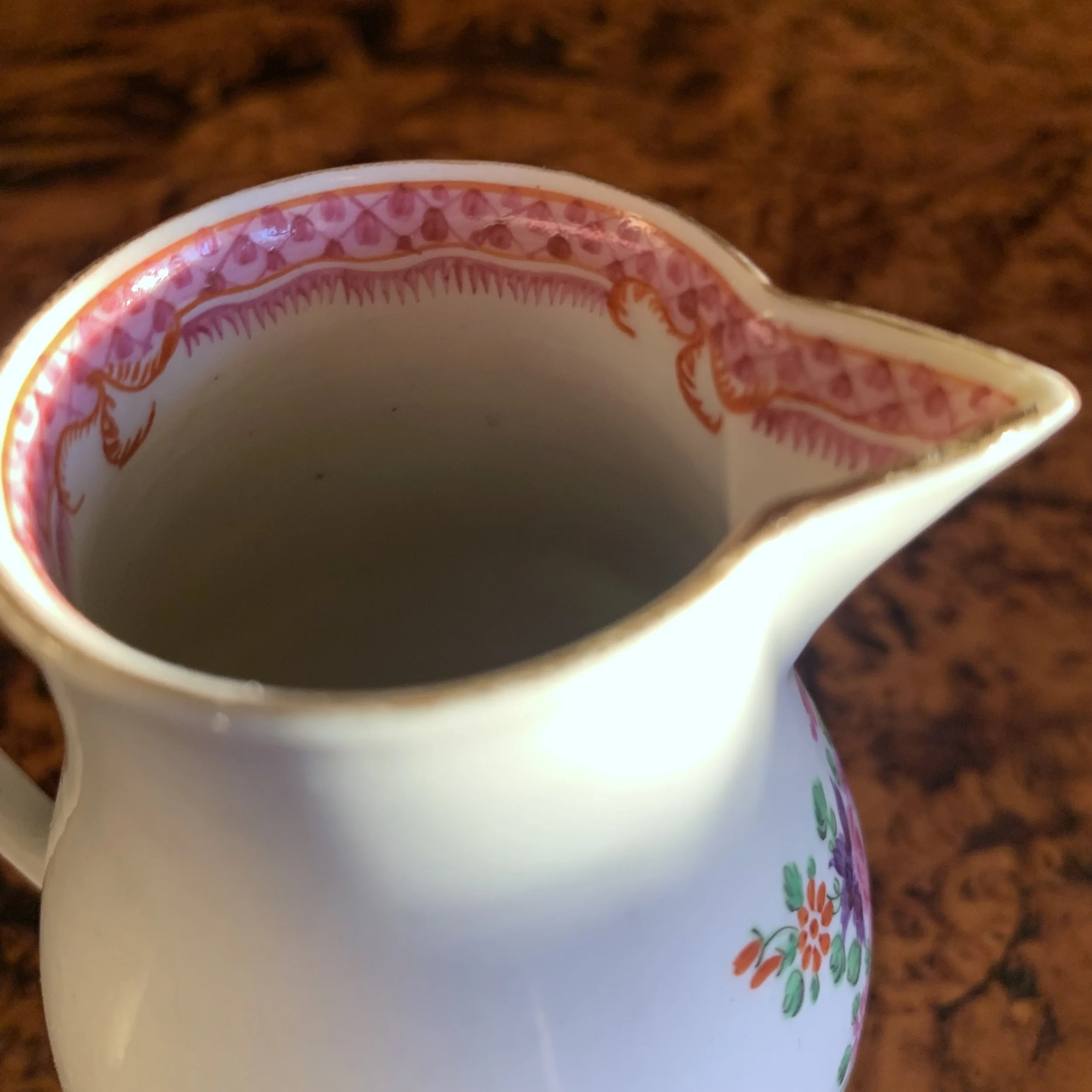 English Derby Chinese Export Porcelain Cream Pitcher