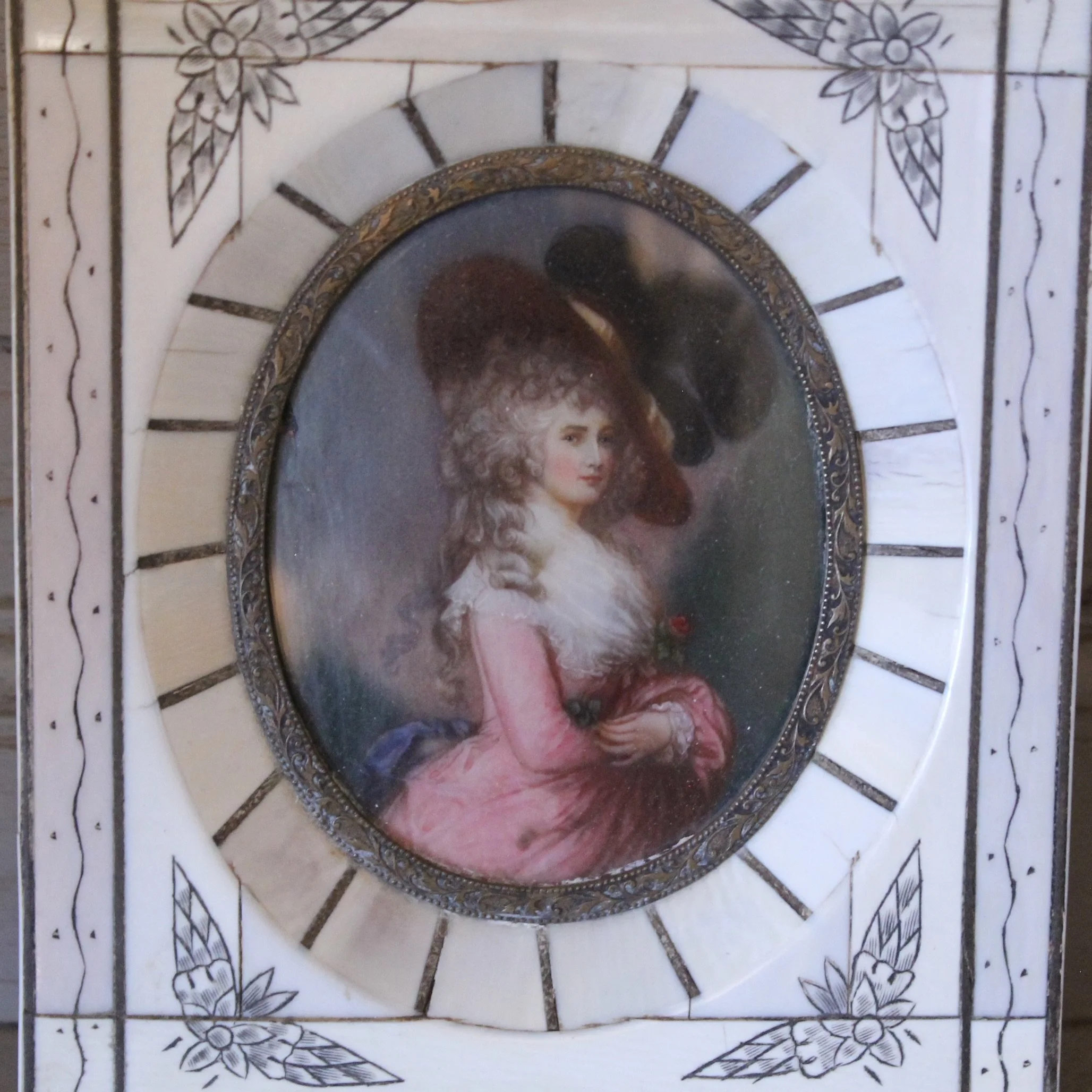 Antique Miniature Portraits In Fine Frames