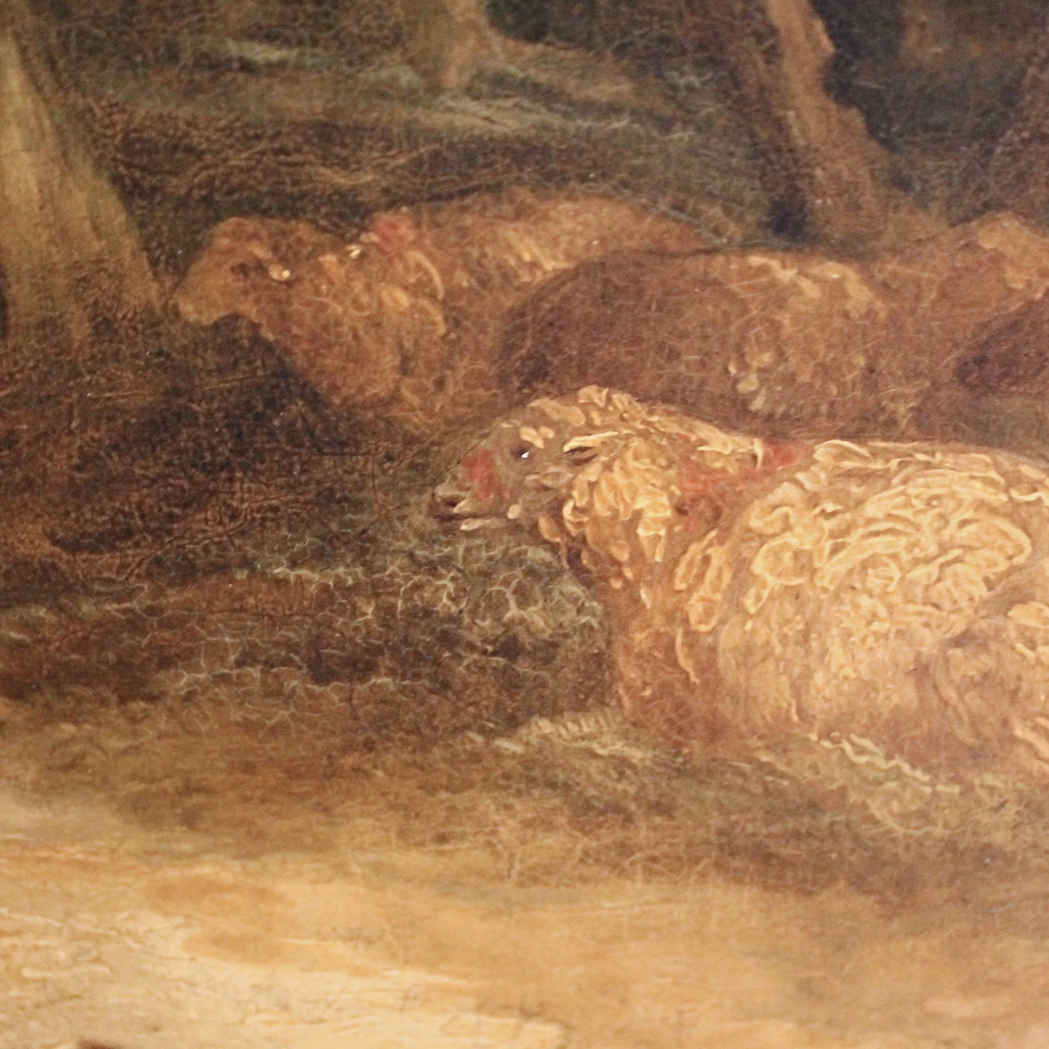 Large Oil on Canvas Landscape Attributed to George Morland