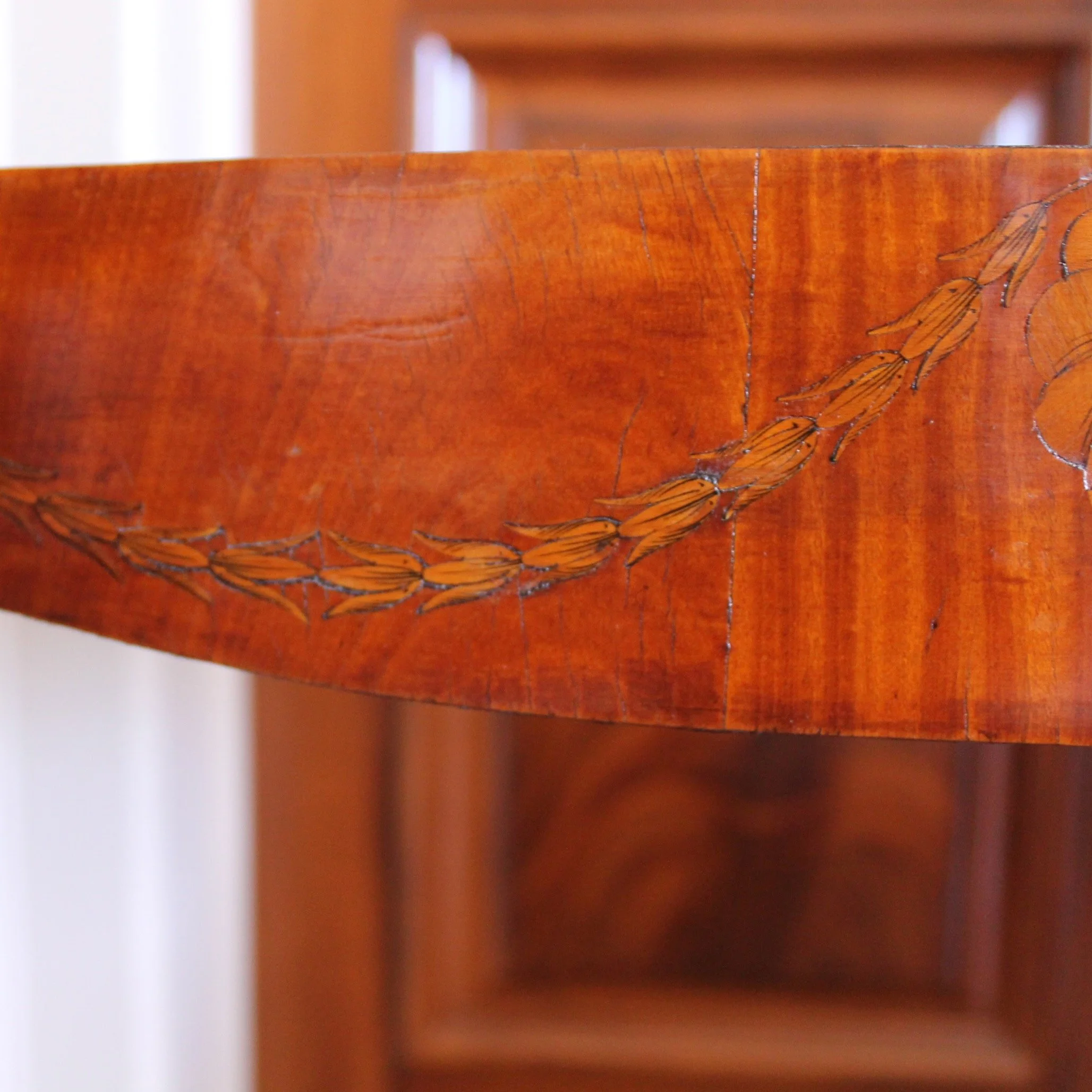 Pair-Edwardian-Satinwood-Marquetry-Console-Tables-With-Marble-Tops-detail