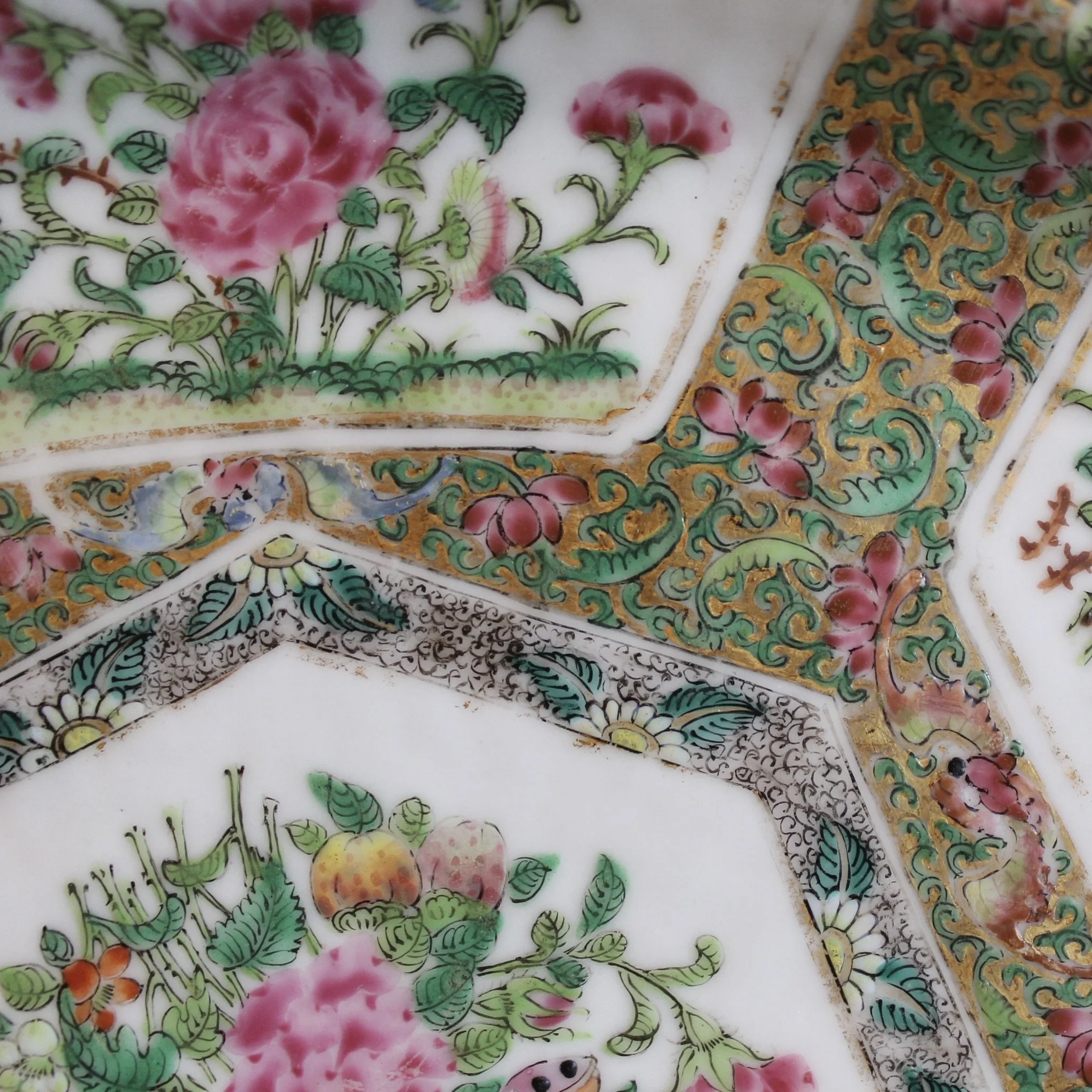 Chinese Export Rose Canton Platter