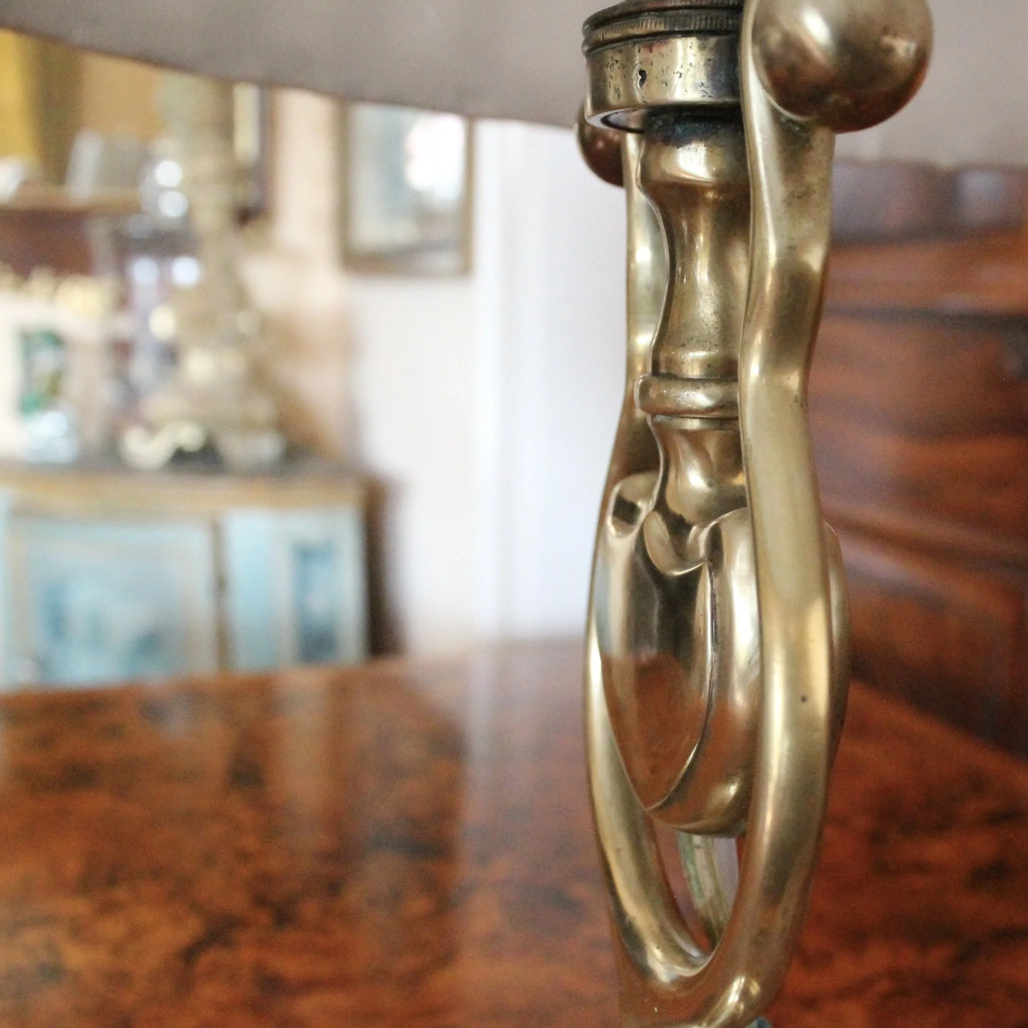 Antique English Victorian Brass Lamp