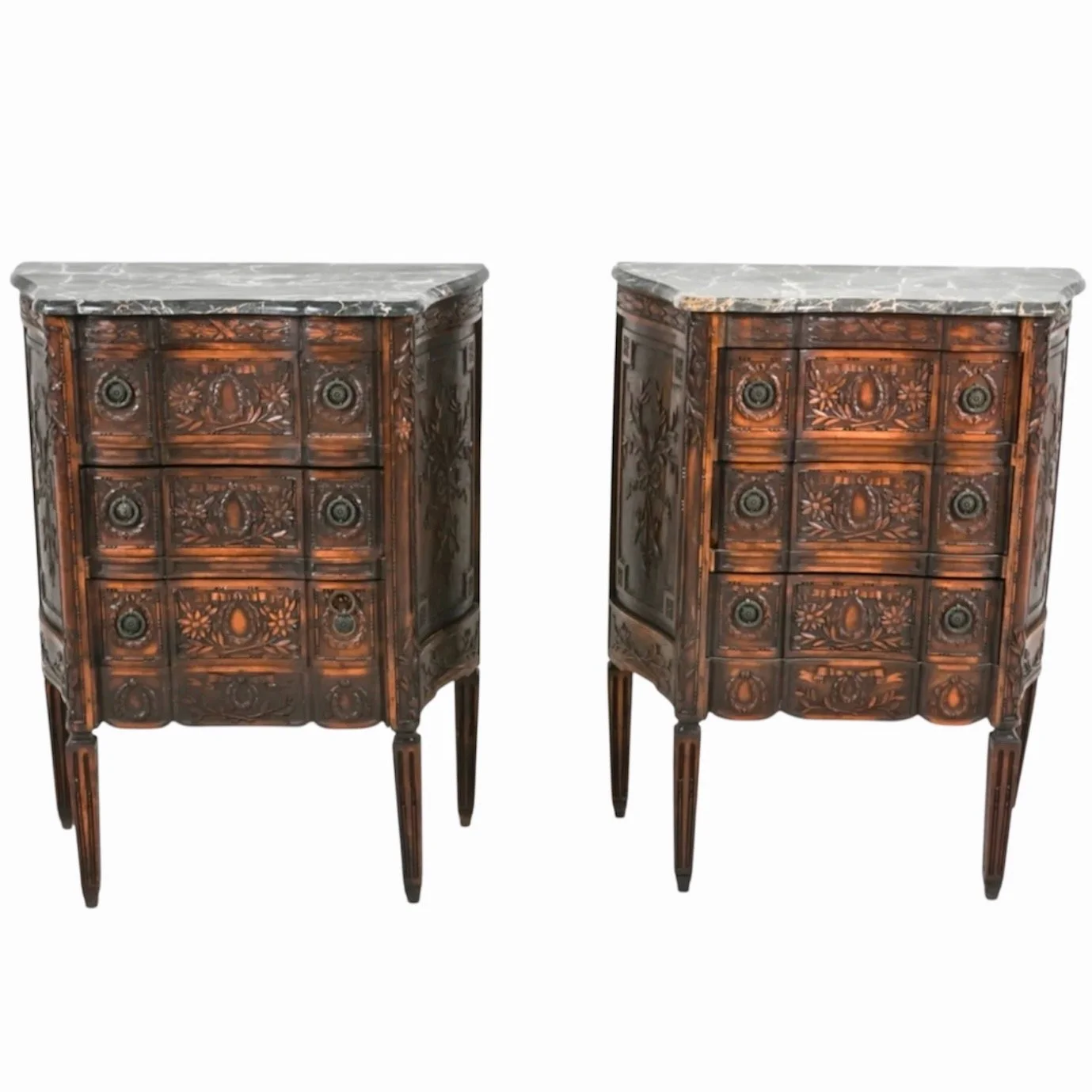 pair-of-small-Louis XVI-neoclassical-carved-walnut-commodes-1