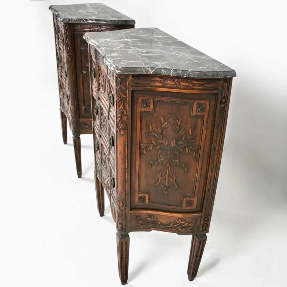 pair-of-small-Louis XVI-neoclassical-carved-walnut-commodes (2)