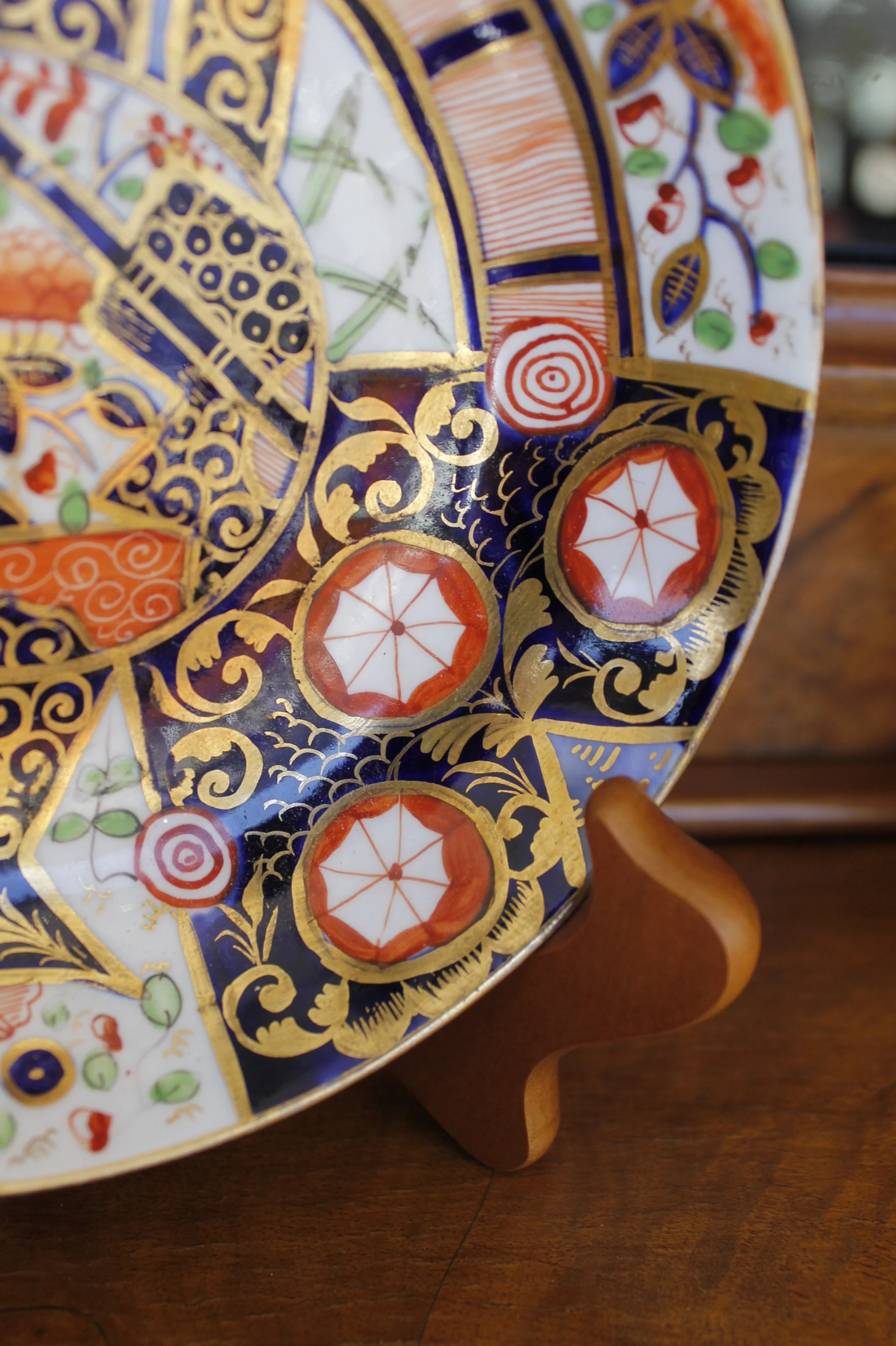 Derby Early 19th Century Gilt Imari Porcelain Cup and Saucer