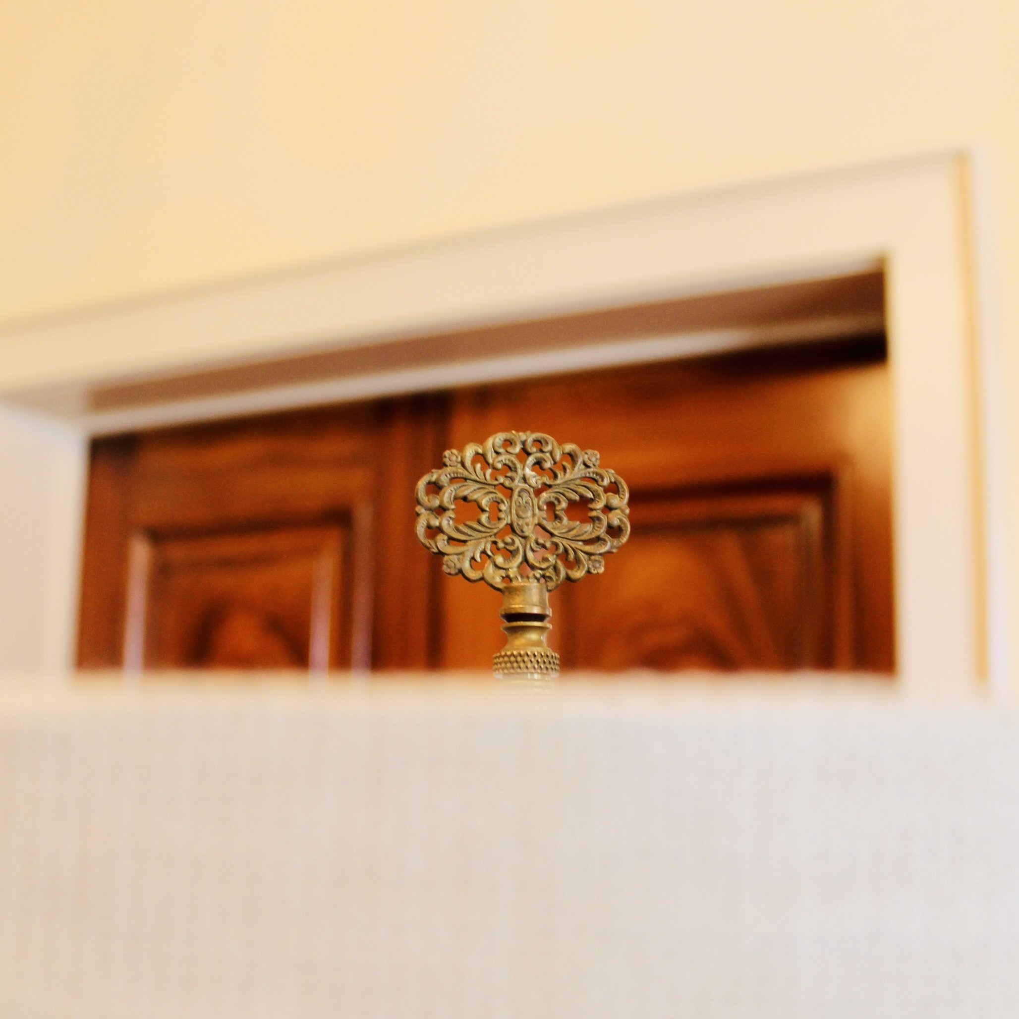 Painted Tôle Tea Canister Lamp